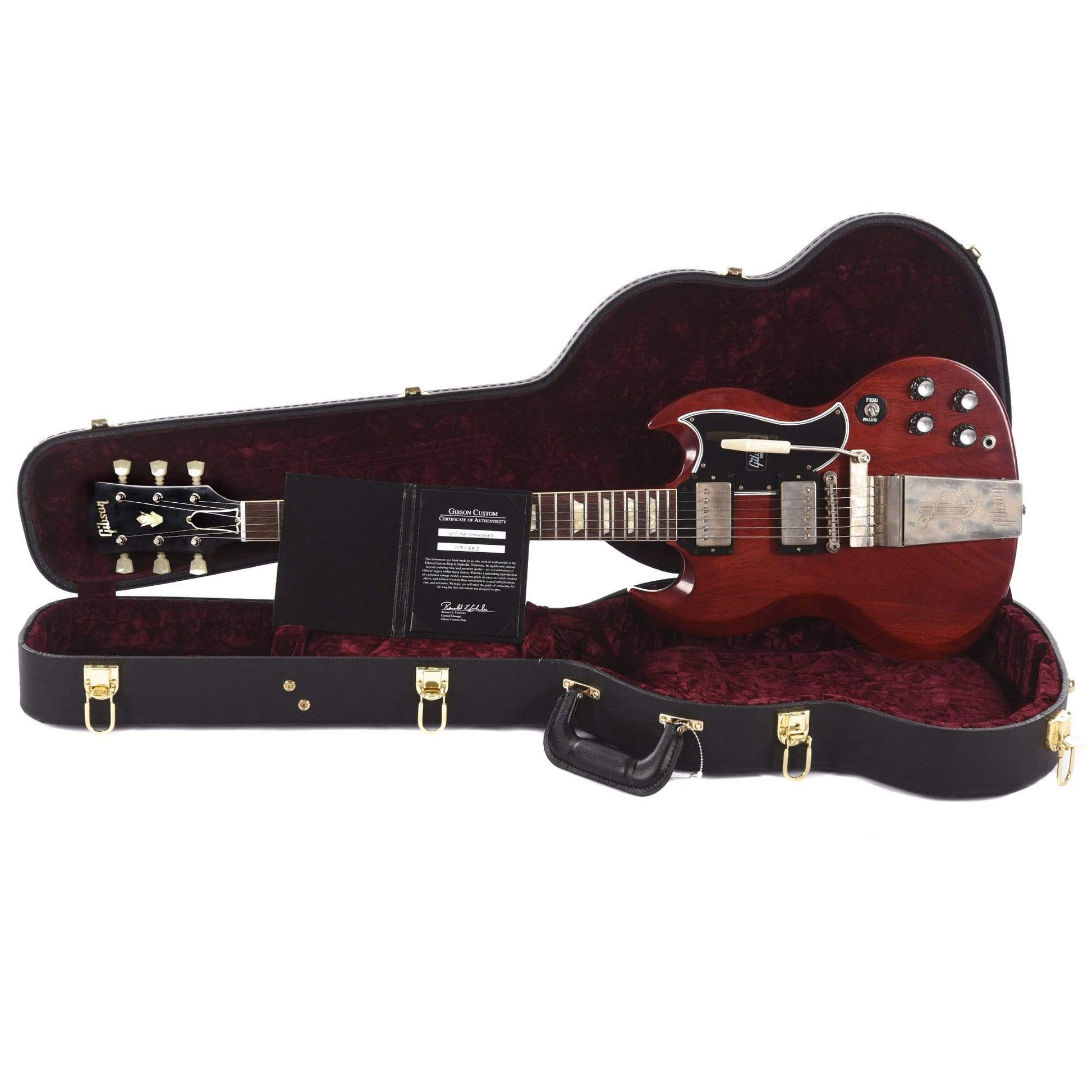 Gibson Custom 1964 SG Standard Reissue Cherry Red VOS w/Maestro Vibrola Electric Guitars / Solid Body