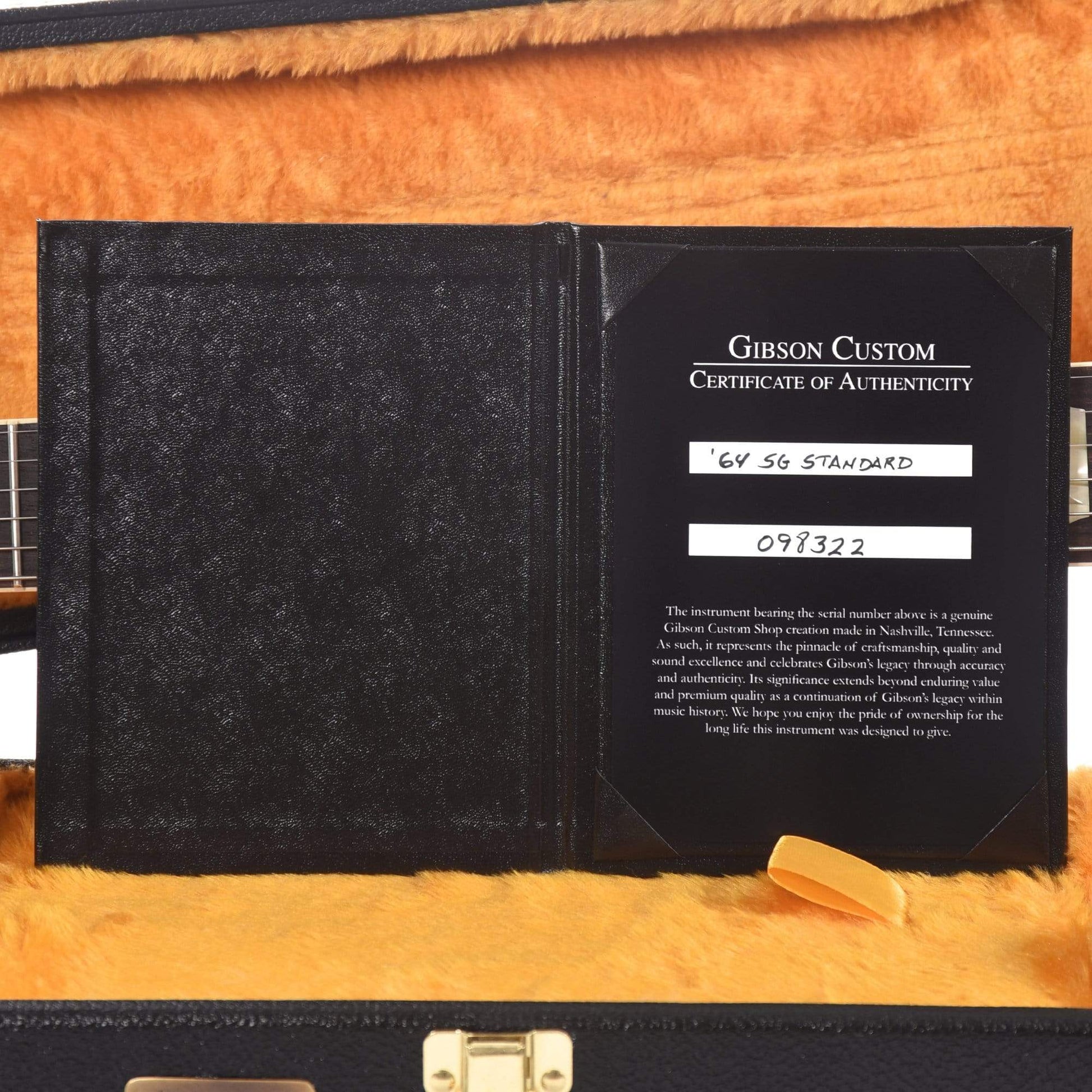 Gibson Custom 1964 SG Standard Reissue Cherry Red VOS w/Maestro Vibrola Electric Guitars / Solid Body