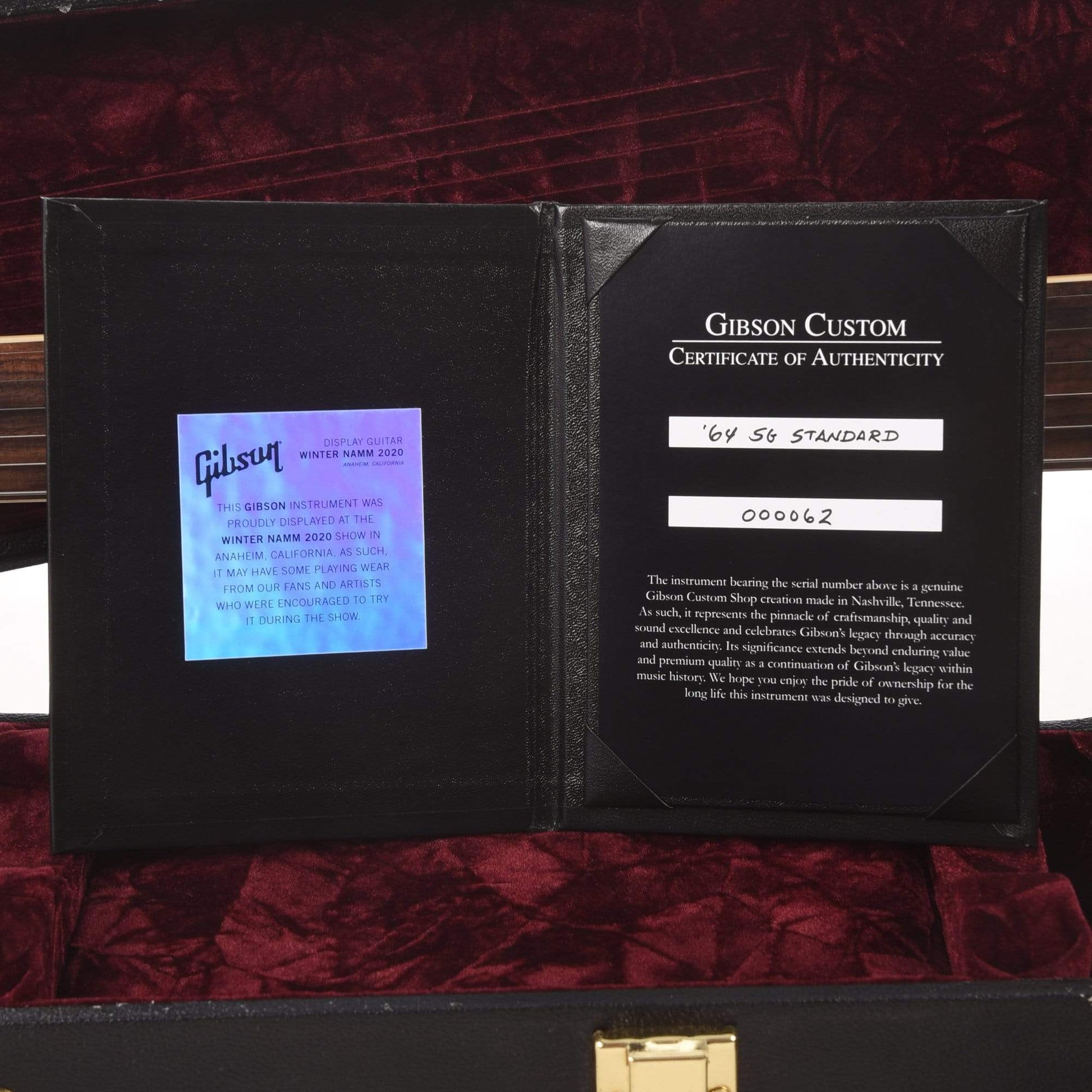 Gibson Custom 1964 SG Standard Reissue Heather Poly Metallic VOS NAMM 2020 w/Maestro Vibrola Electric Guitars / Solid Body