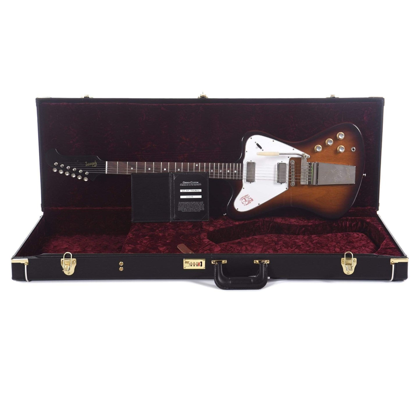 Gibson Custom 1965 Non-Reverse Firebird V Vintage Sunburst VOS w/Maestro Vibrola Electric Guitars / Solid Body