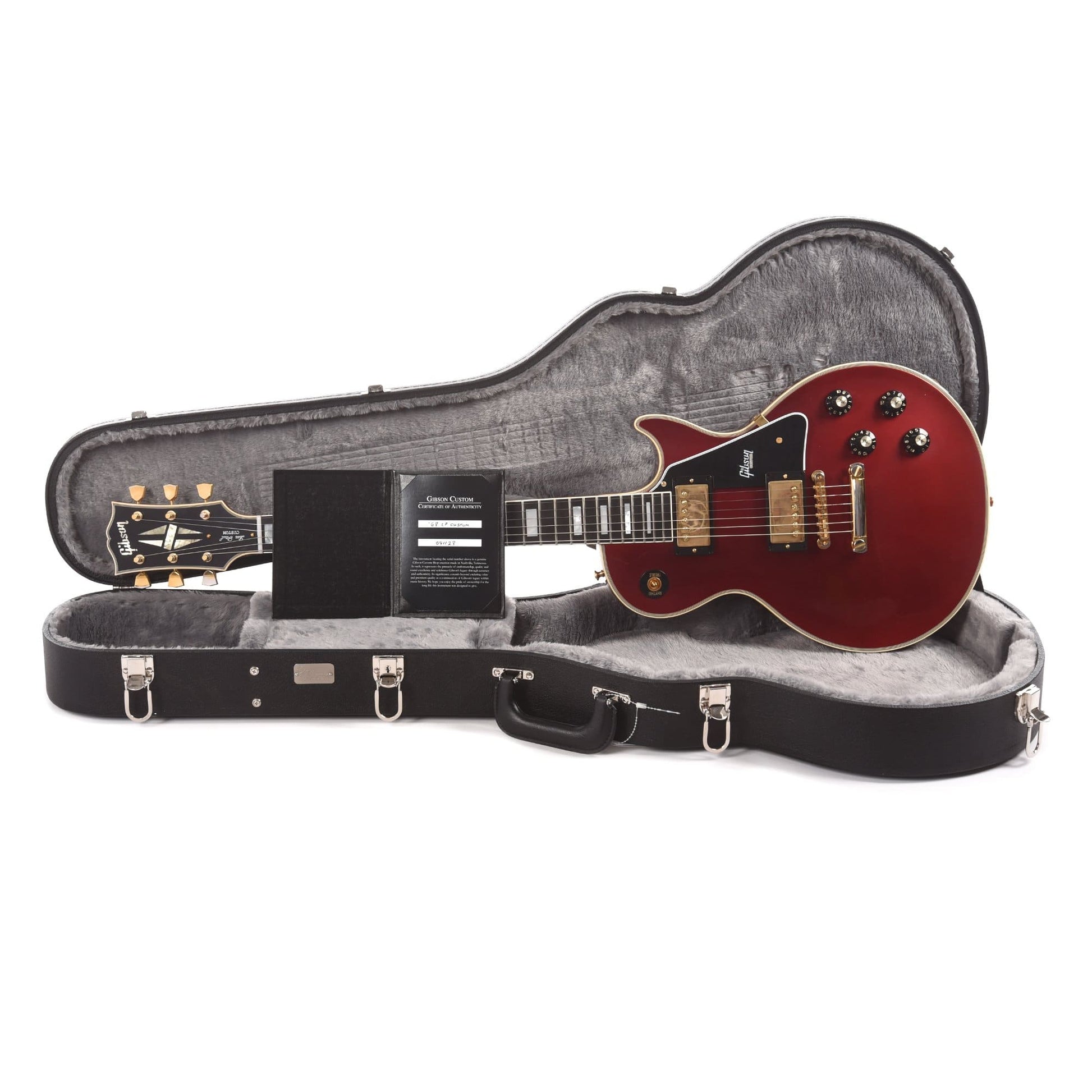 Gibson Custom 1968 Les Paul Custom Antique Sparkling Burgundy VOS Electric Guitars / Solid Body