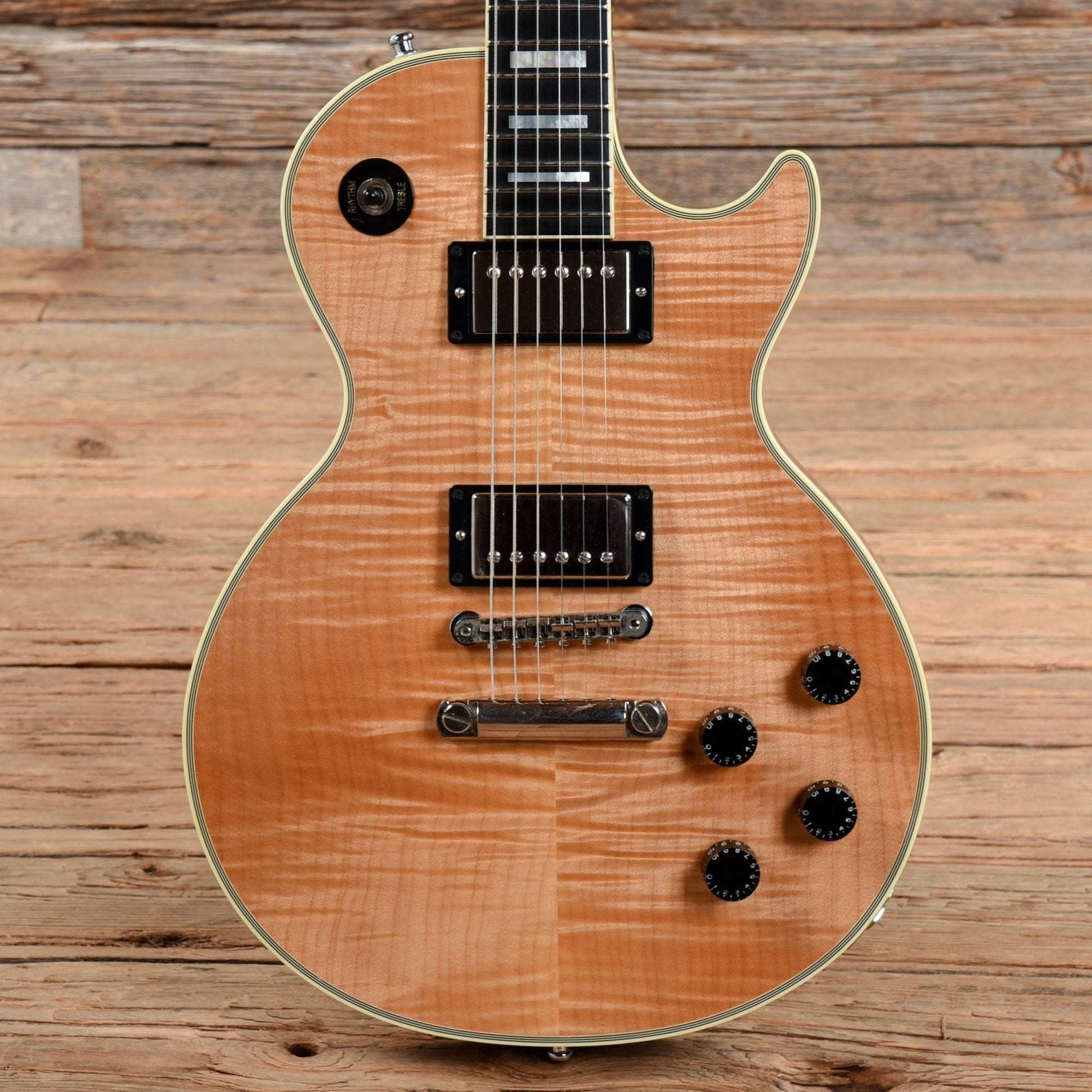 Gibson Custom 1968 Les Paul Custom Figured Reissue Natural 2007 Electric Guitars / Solid Body