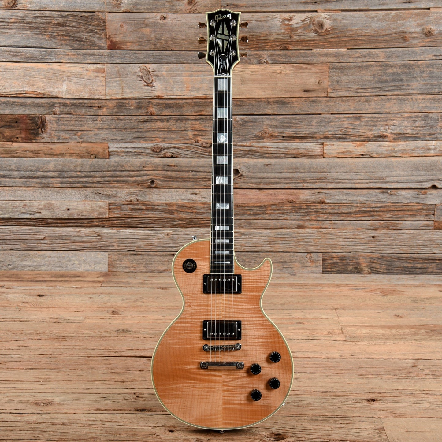 Gibson Custom 1968 Les Paul Custom Figured Reissue Natural 2007 Electric Guitars / Solid Body