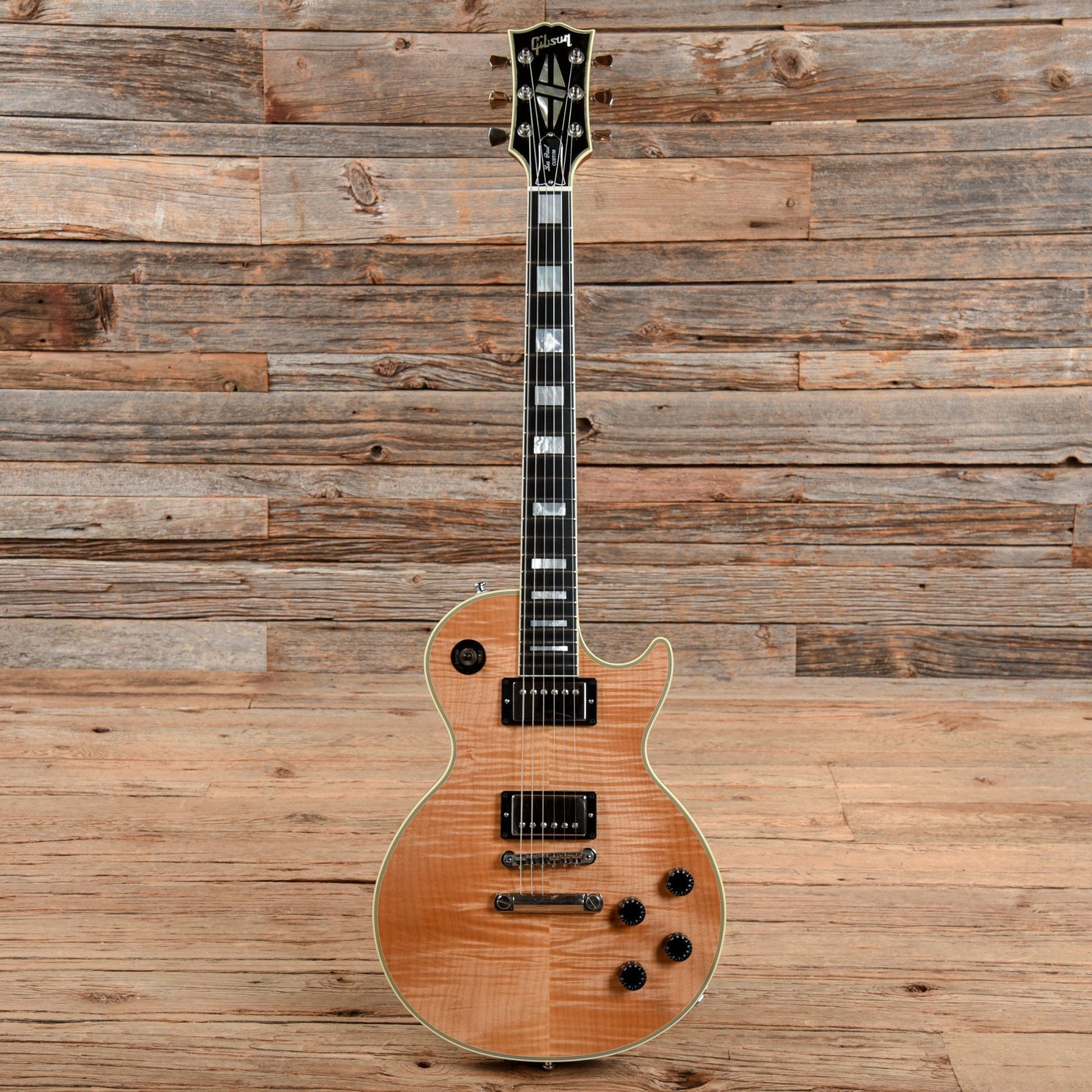 Gibson Custom 1968 Les Paul Custom Figured Reissue Natural 2007 Electric Guitars / Solid Body