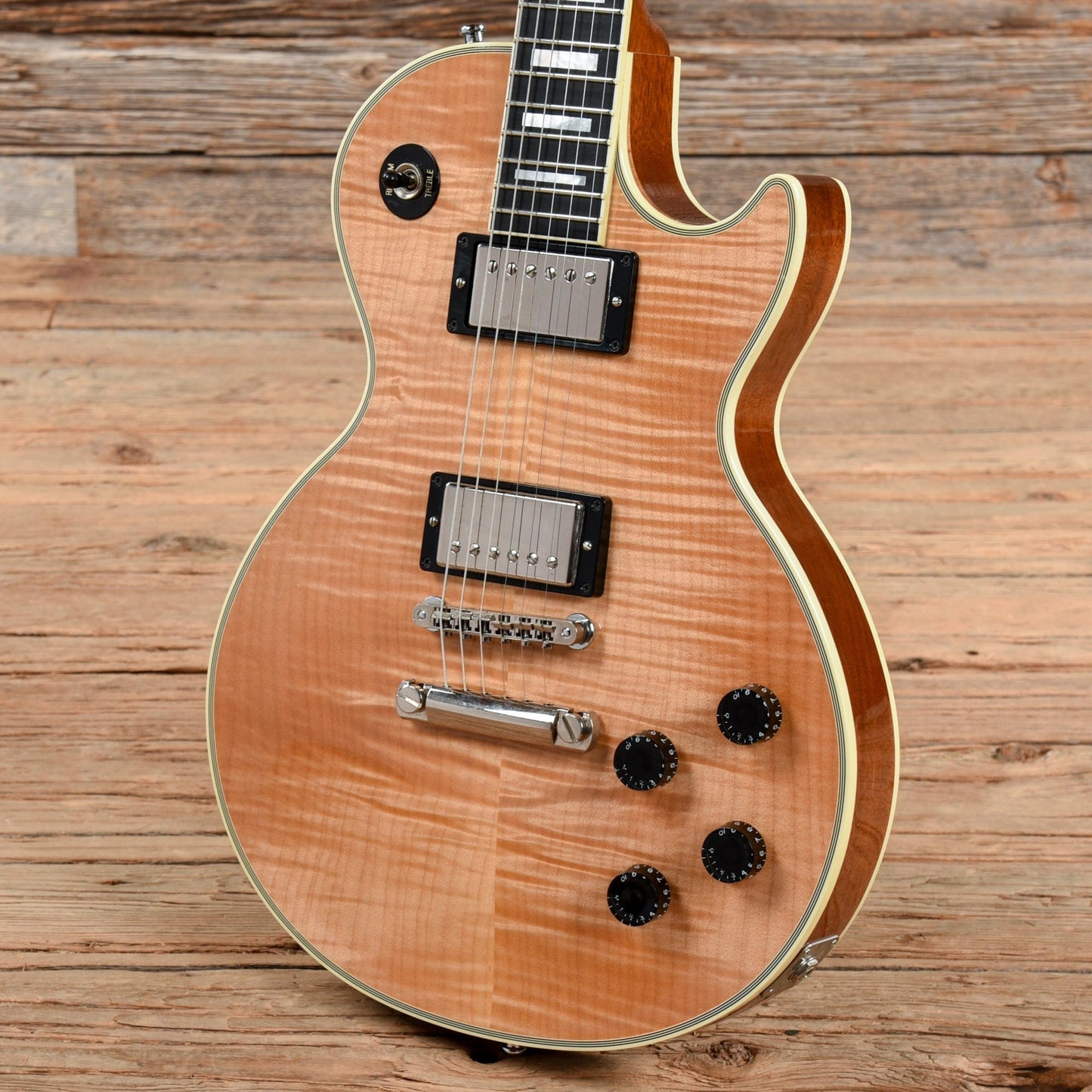 Gibson Custom 1968 Les Paul Custom Figured Reissue Natural 2007 Electric Guitars / Solid Body