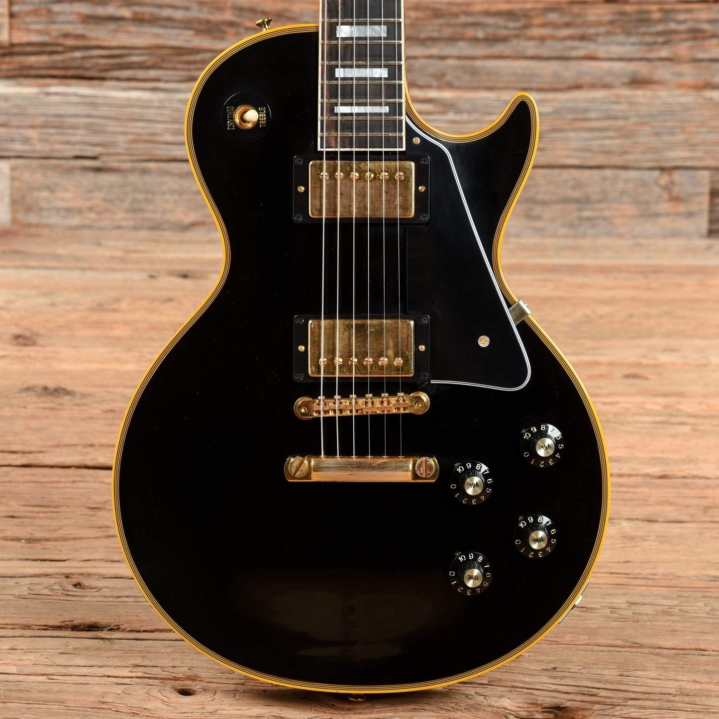 Gibson Custom 1968 Les Paul Custom Reissue Black 2016 Electric Guitars / Solid Body
