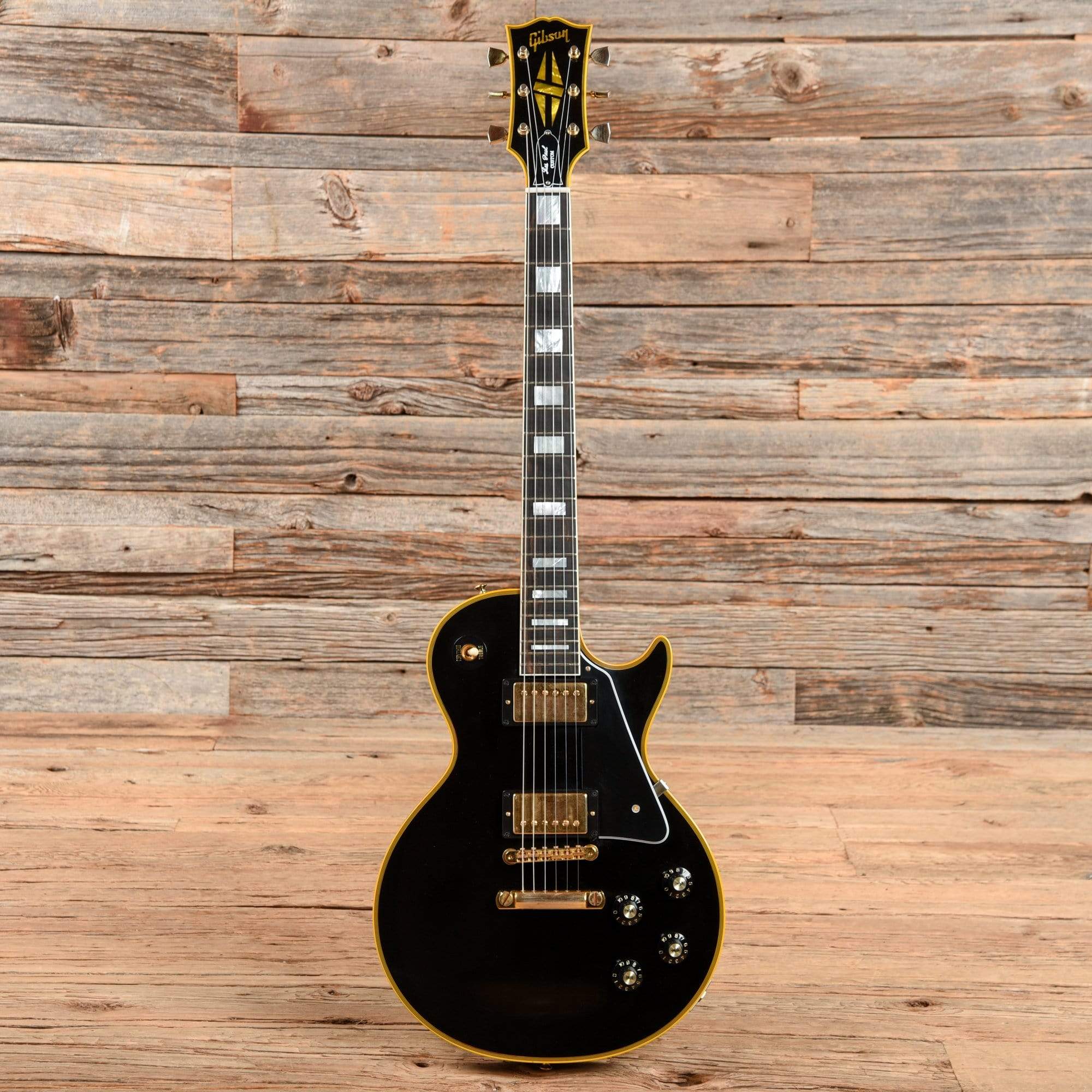 Gibson Custom 1968 Les Paul Custom Reissue Black 2016 Electric Guitars / Solid Body