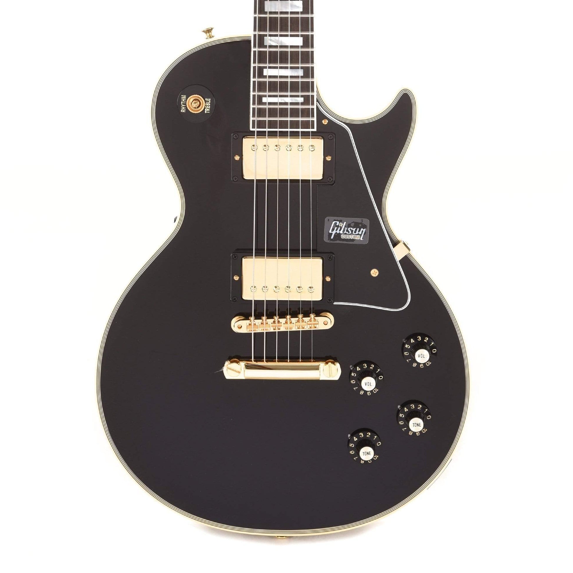 Gibson Custom 1968 Les Paul Custom Reissue Ebony Gloss Electric Guitars / Solid Body