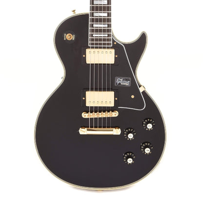 Gibson Custom 1968 Les Paul Custom Reissue Ebony Gloss Electric Guitars / Solid Body