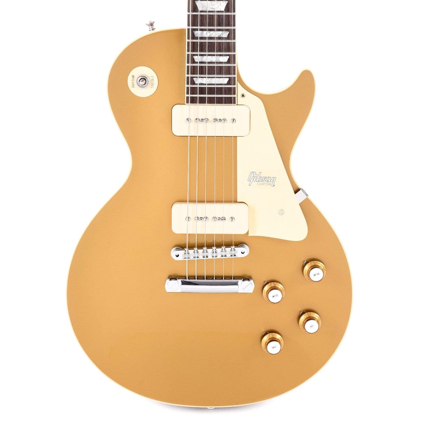 Gibson Custom 1968 Les Paul Standard Goldtop Reissue 60s Gold Gloss Electric Guitars / Solid Body