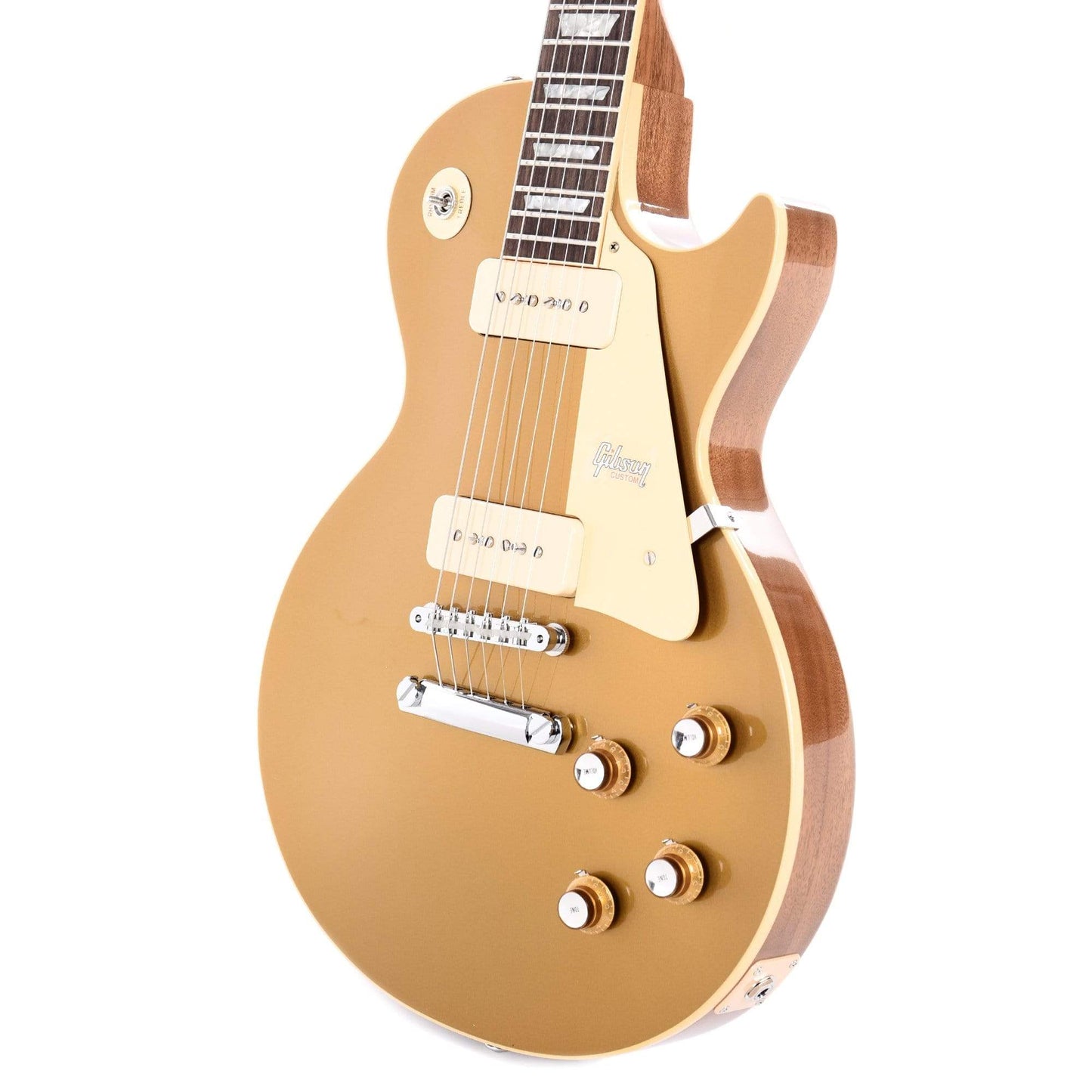 Gibson Custom 1968 Les Paul Standard Goldtop Reissue 60s Gold Gloss Electric Guitars / Solid Body