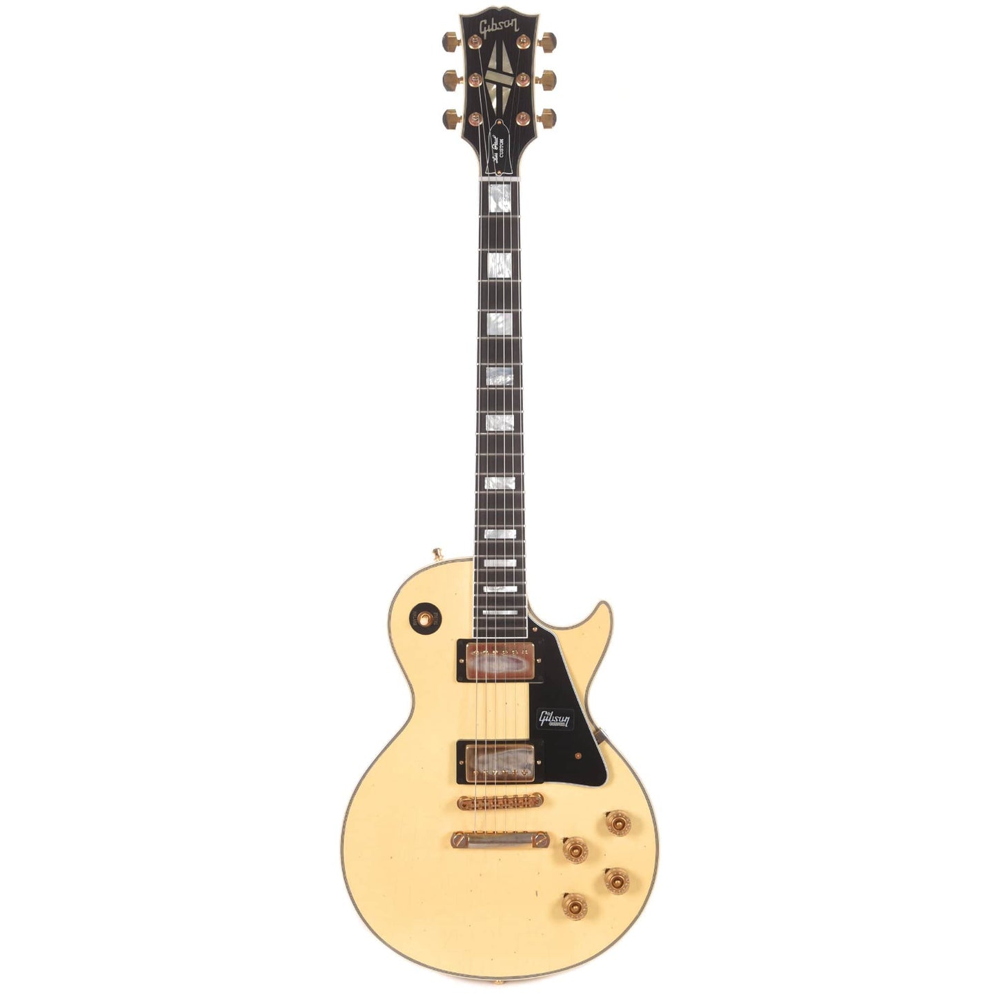 Gibson Custom 1974 Les Paul Custom Aged Classic White VOS Electric Guitars / Solid Body