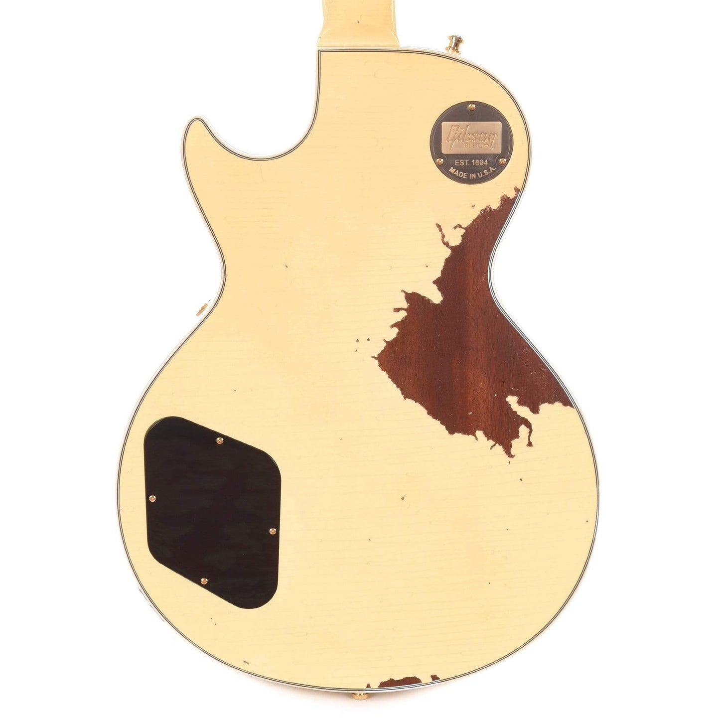 Gibson Custom 1974 Les Paul Custom Aged Classic White VOS Electric Guitars / Solid Body