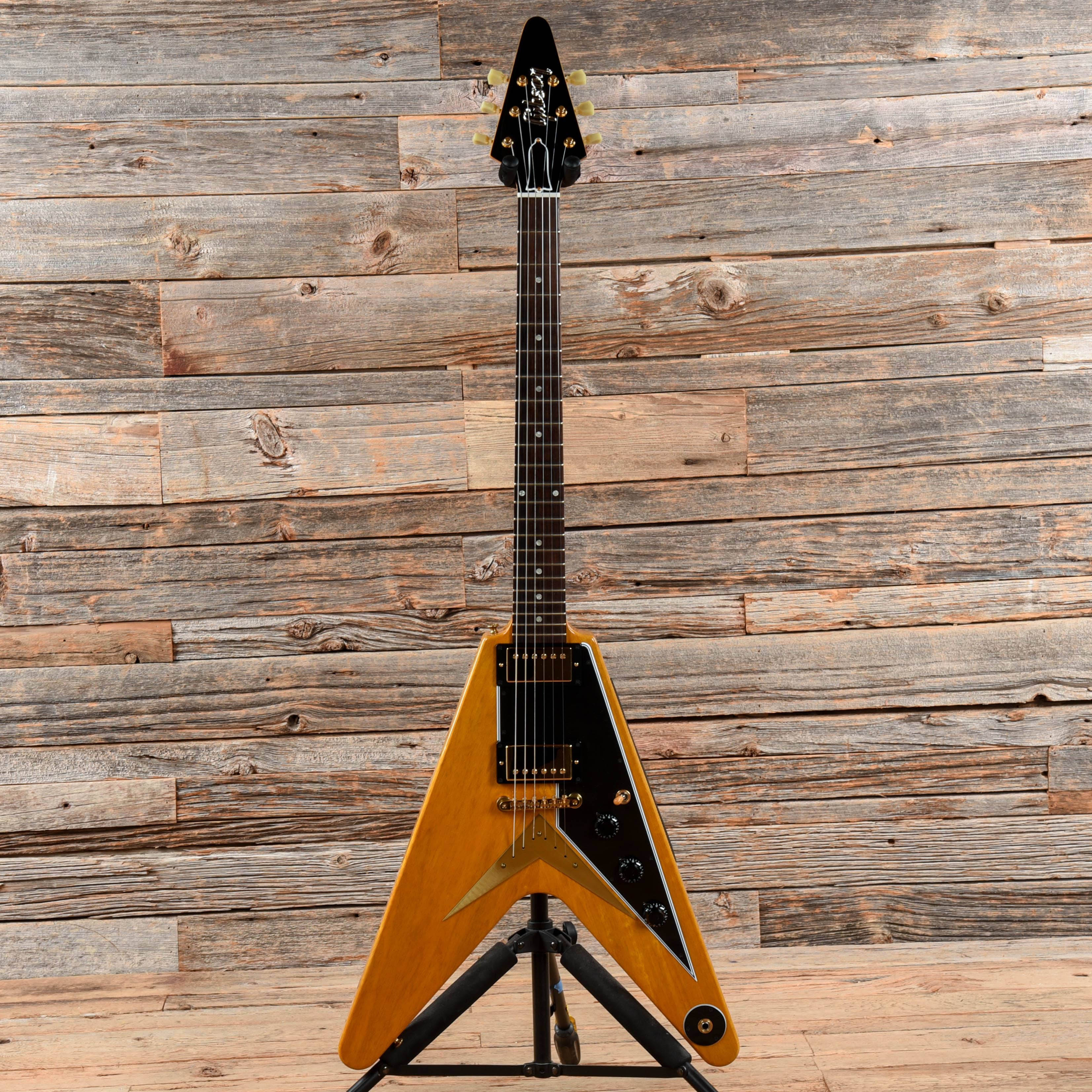 Gibson Custom 50th Anniversary 1958 Korina Flying V Natural 2008 Electric Guitars / Solid Body