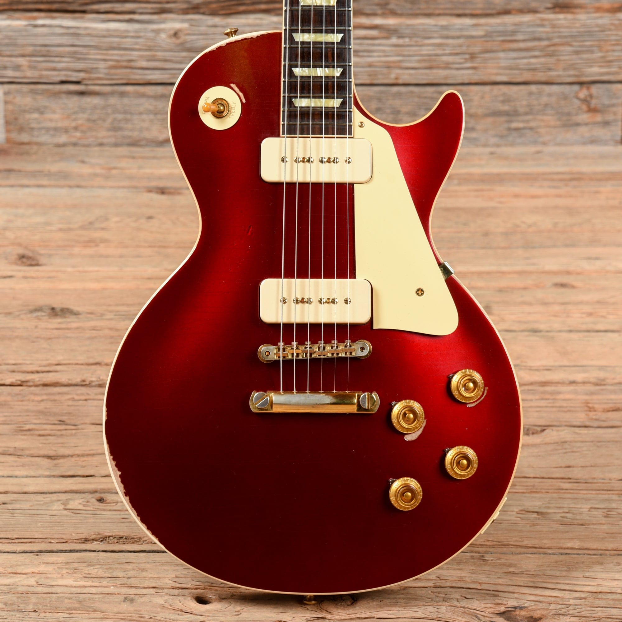 Gibson Custom '56 Les Paul Sparkling Burgundy Lightly Aged 2019 Electric Guitars / Solid Body