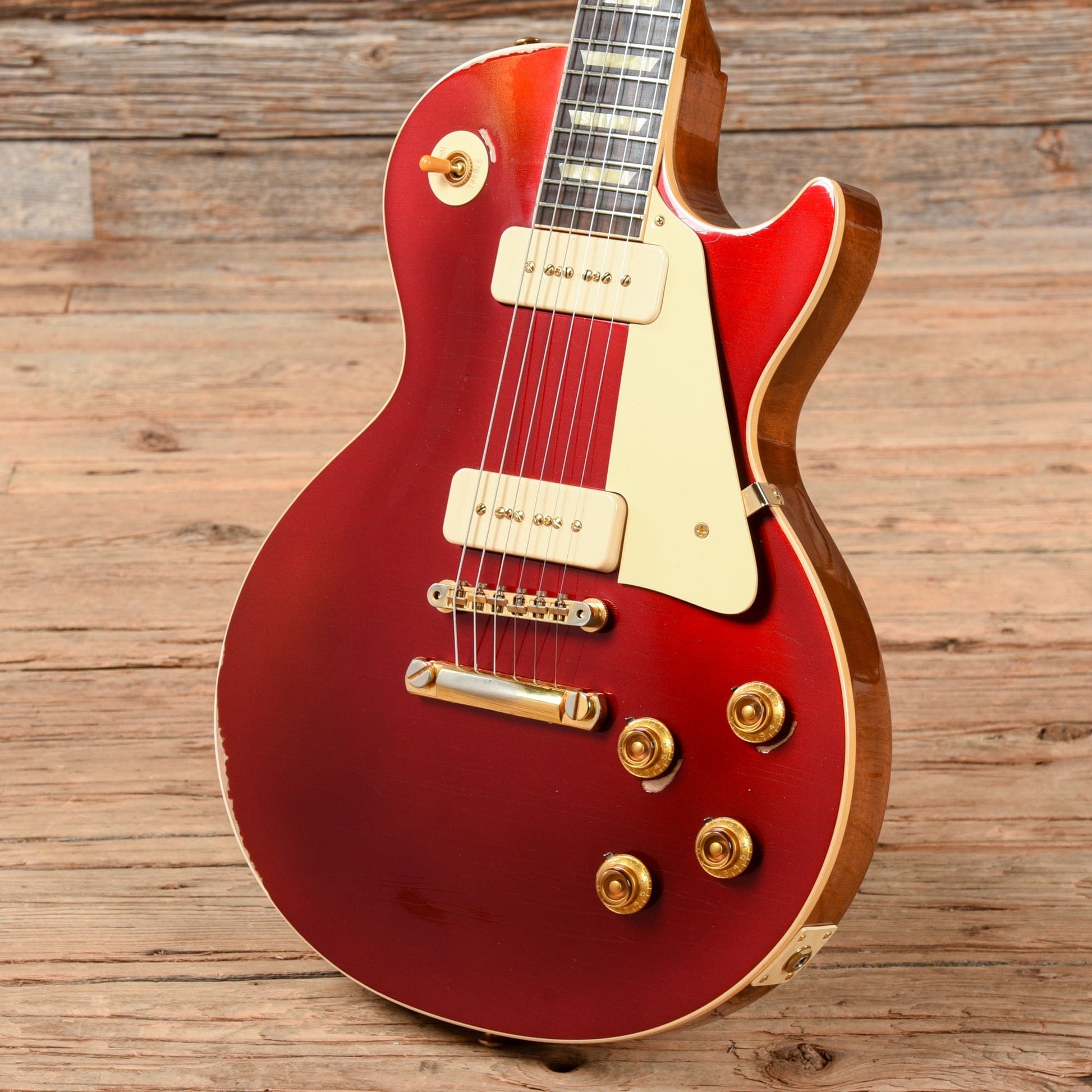 Gibson Custom '56 Les Paul Sparkling Burgundy Lightly Aged 2019 Electric Guitars / Solid Body