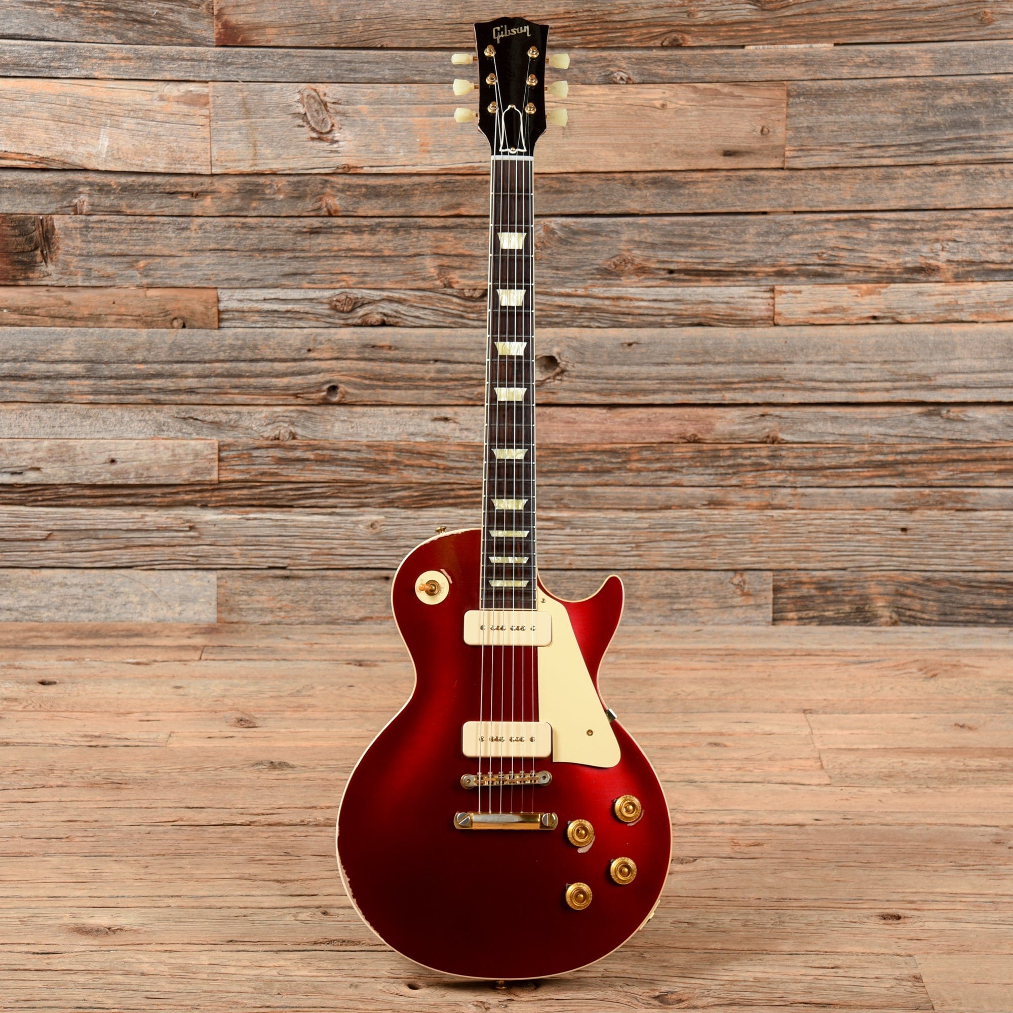 Gibson Custom '56 Les Paul Sparkling Burgundy Lightly Aged 2019 Electric Guitars / Solid Body