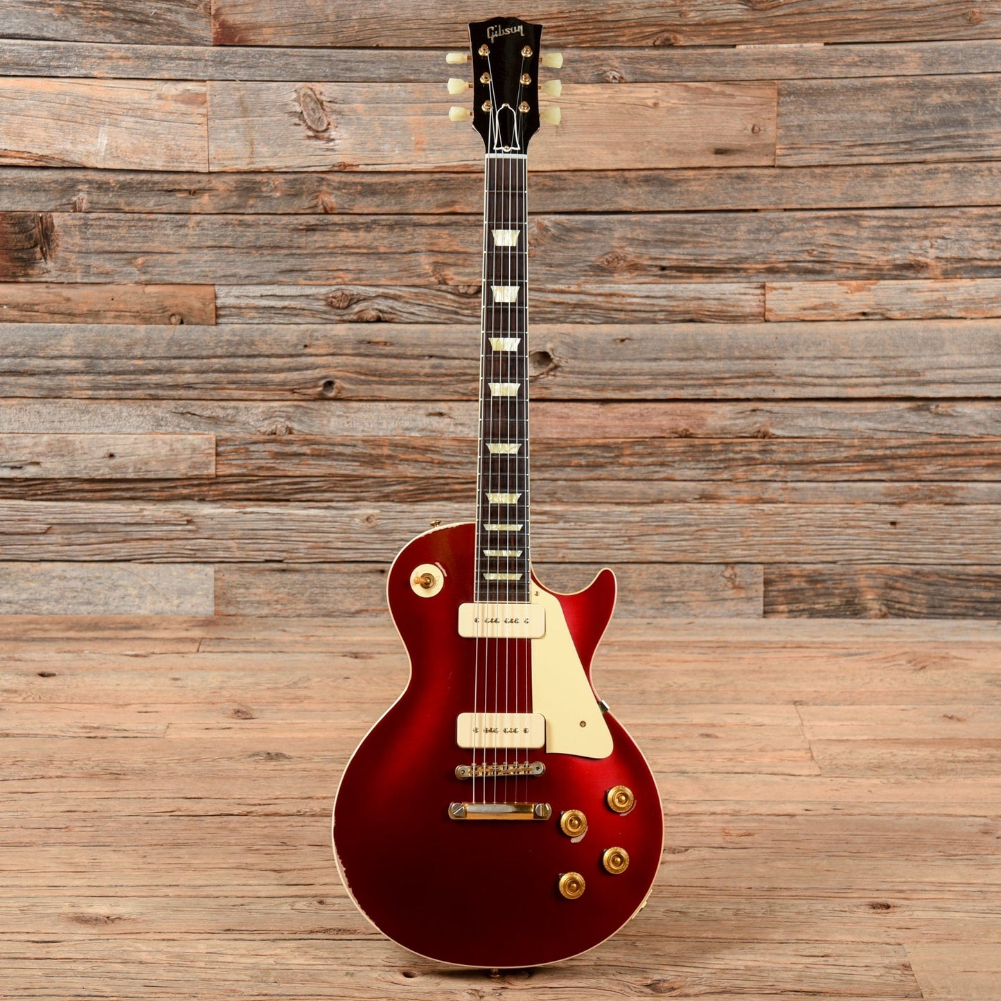 Gibson Custom '56 Les Paul Sparkling Burgundy Lightly Aged 2019 Electric Guitars / Solid Body