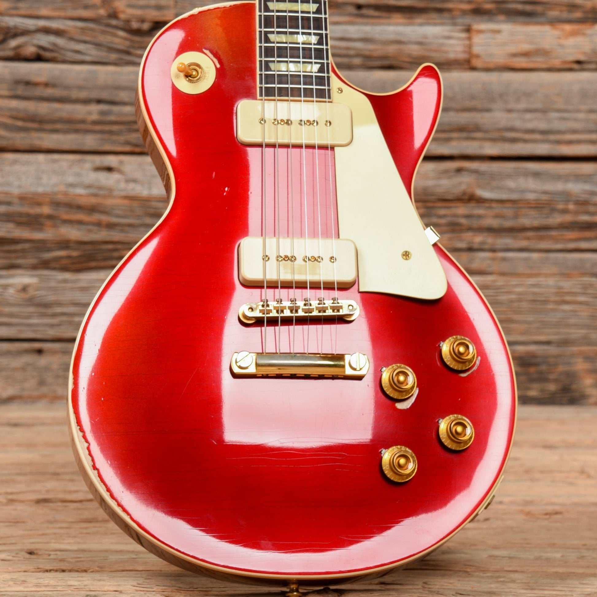 Gibson Custom '56 Les Paul Sparkling Burgundy Lightly Aged 2019 Electric Guitars / Solid Body