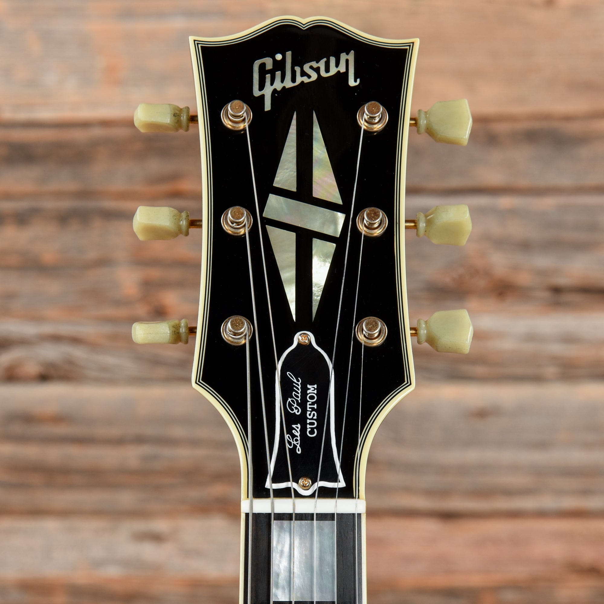 Gibson Custom '57 Les Paul Custom LPB7 Black Electric Guitars / Solid Body