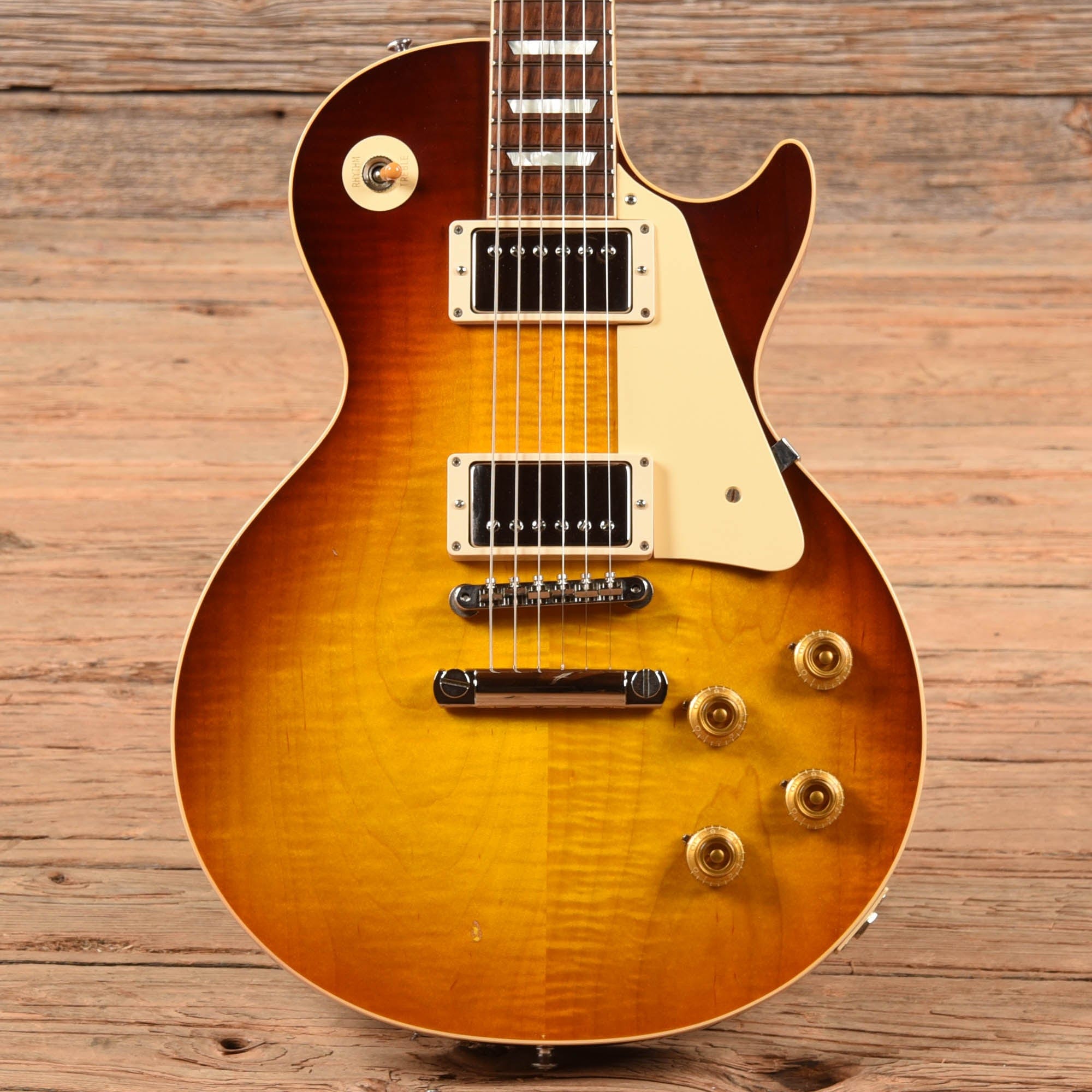 Gibson Custom '58 Les Paul Standard Reissue Dark Bourbon Fade 2018 Electric Guitars / Solid Body