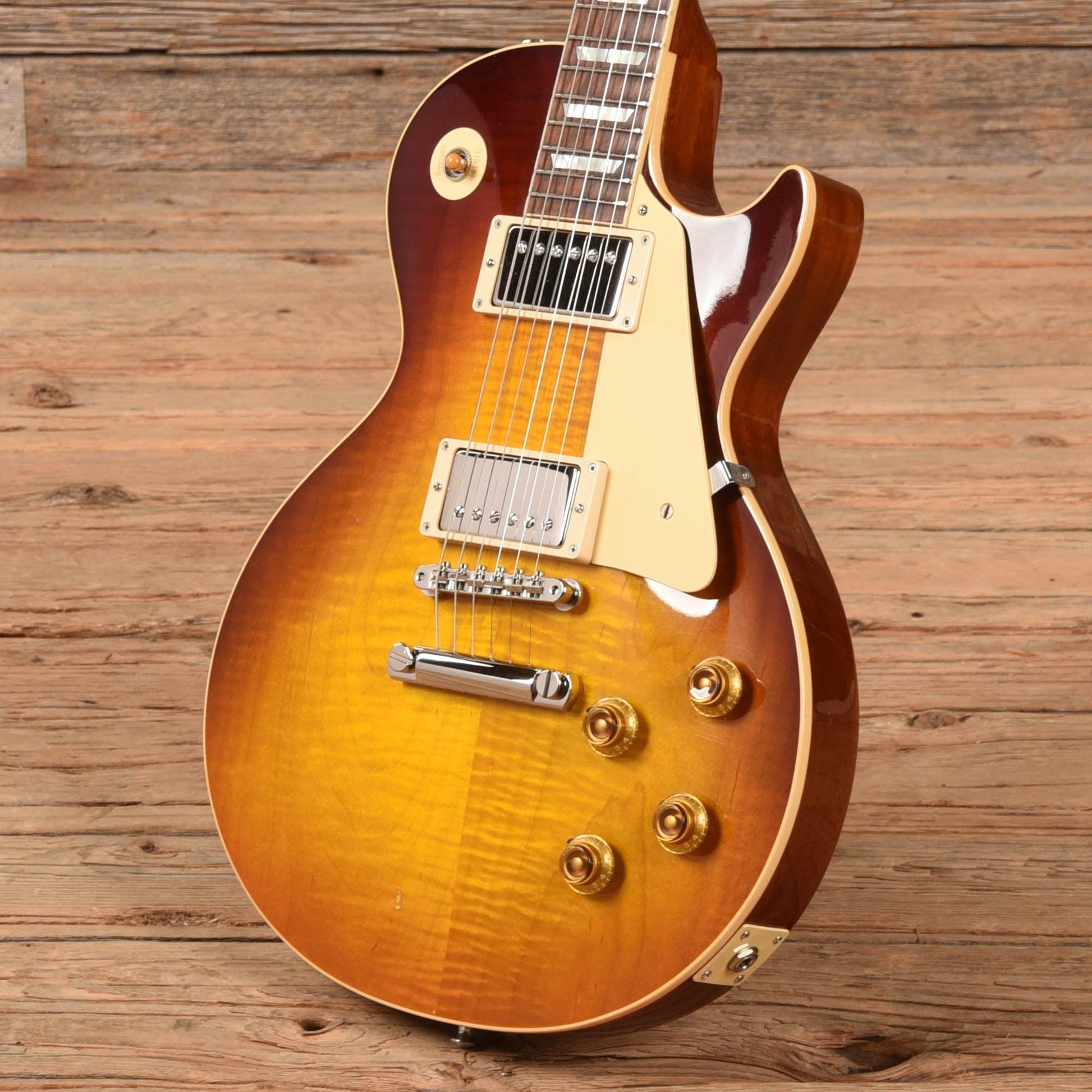 Gibson Custom '58 Les Paul Standard Reissue Dark Bourbon Fade 2018 Electric Guitars / Solid Body