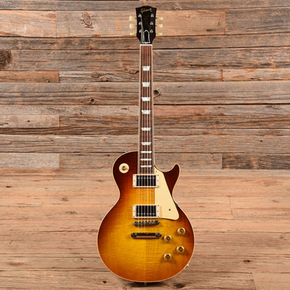 Gibson Custom '58 Les Paul Standard Reissue Dark Bourbon Fade 2018 Electric Guitars / Solid Body