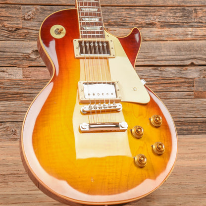 Gibson Custom '58 Les Paul Standard Reissue Dark Bourbon Fade 2018 Electric Guitars / Solid Body