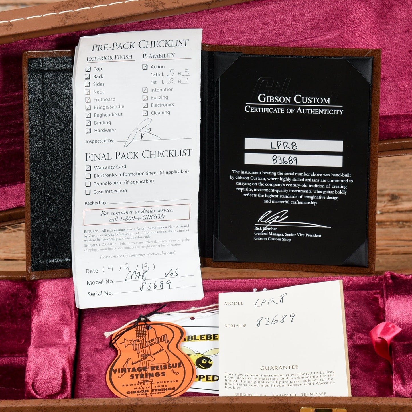 Gibson Custom '58 Les Paul Standard Reissue Sunburst 2013 Electric Guitars / Solid Body