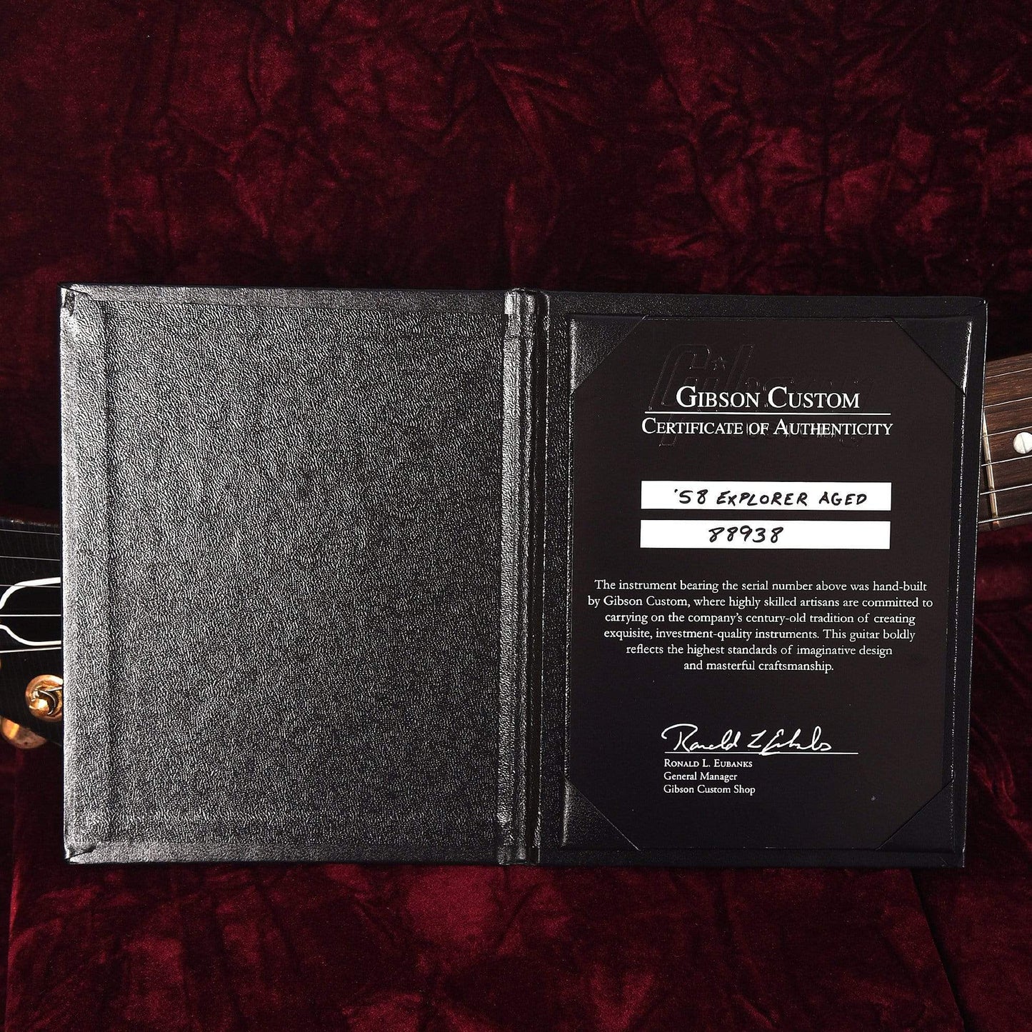 Gibson Custom '58 Mahogany Explorer Extra Cut Faded Cherry Heavy Aged PSL Electric Guitars / Solid Body