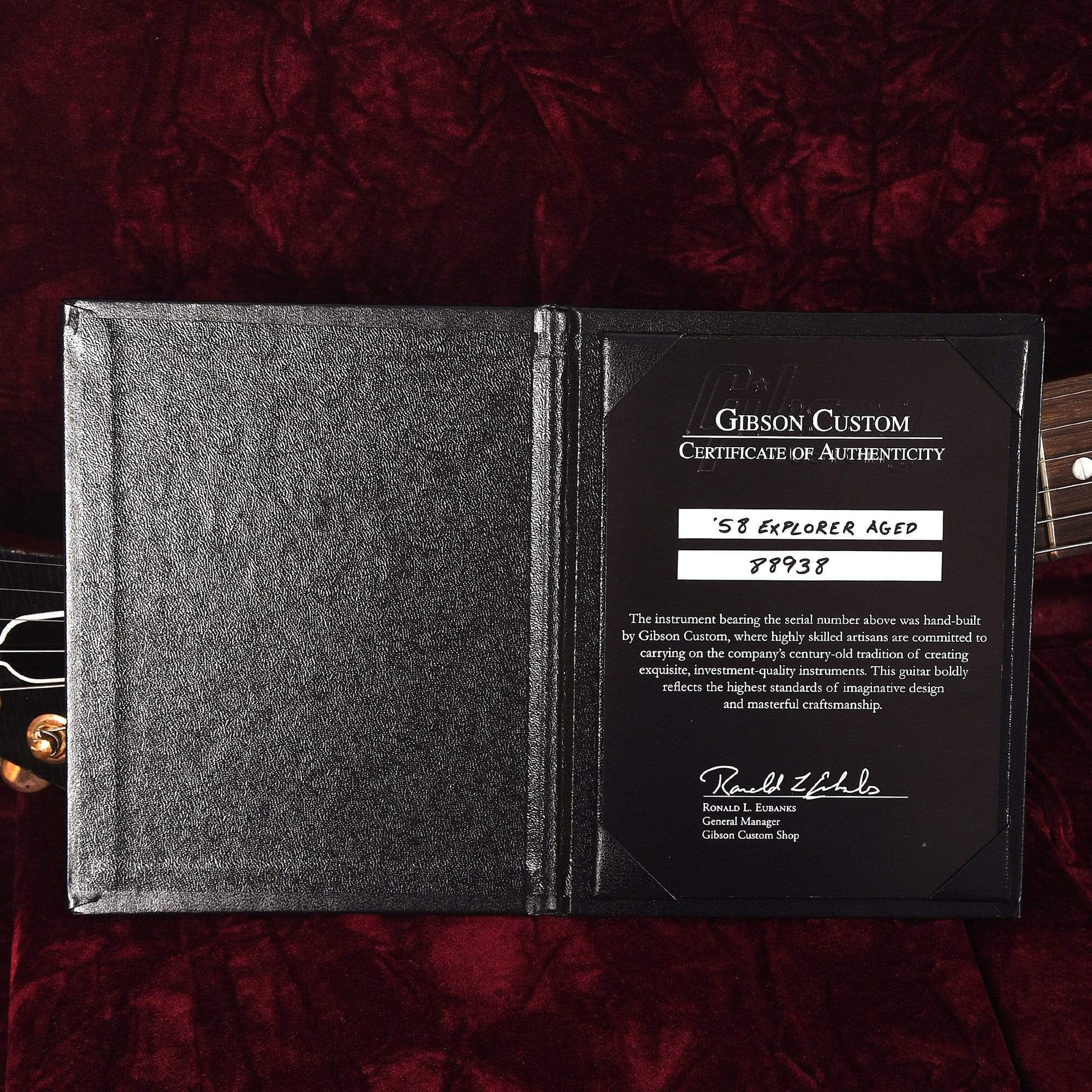 Gibson Custom '58 Mahogany Explorer Extra Cut Faded Cherry Heavy Aged PSL Electric Guitars / Solid Body