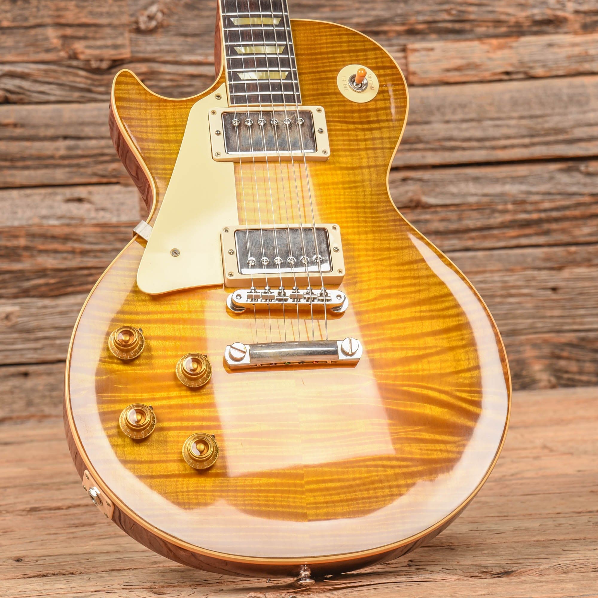 Gibson Custom '59 Les Paul Standard Reissue Dirty Lemon Sunburst 2021 LEFTY Electric Guitars / Solid Body