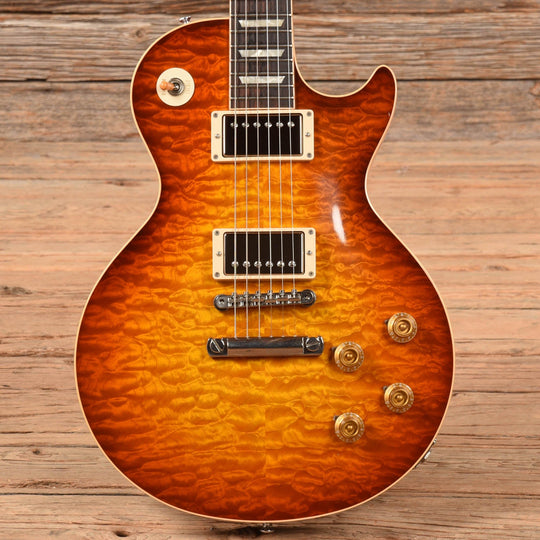 Gibson Custom 59 Les Paul Standard Reissue Quilt Sunburst Electric Guitars / Solid Body