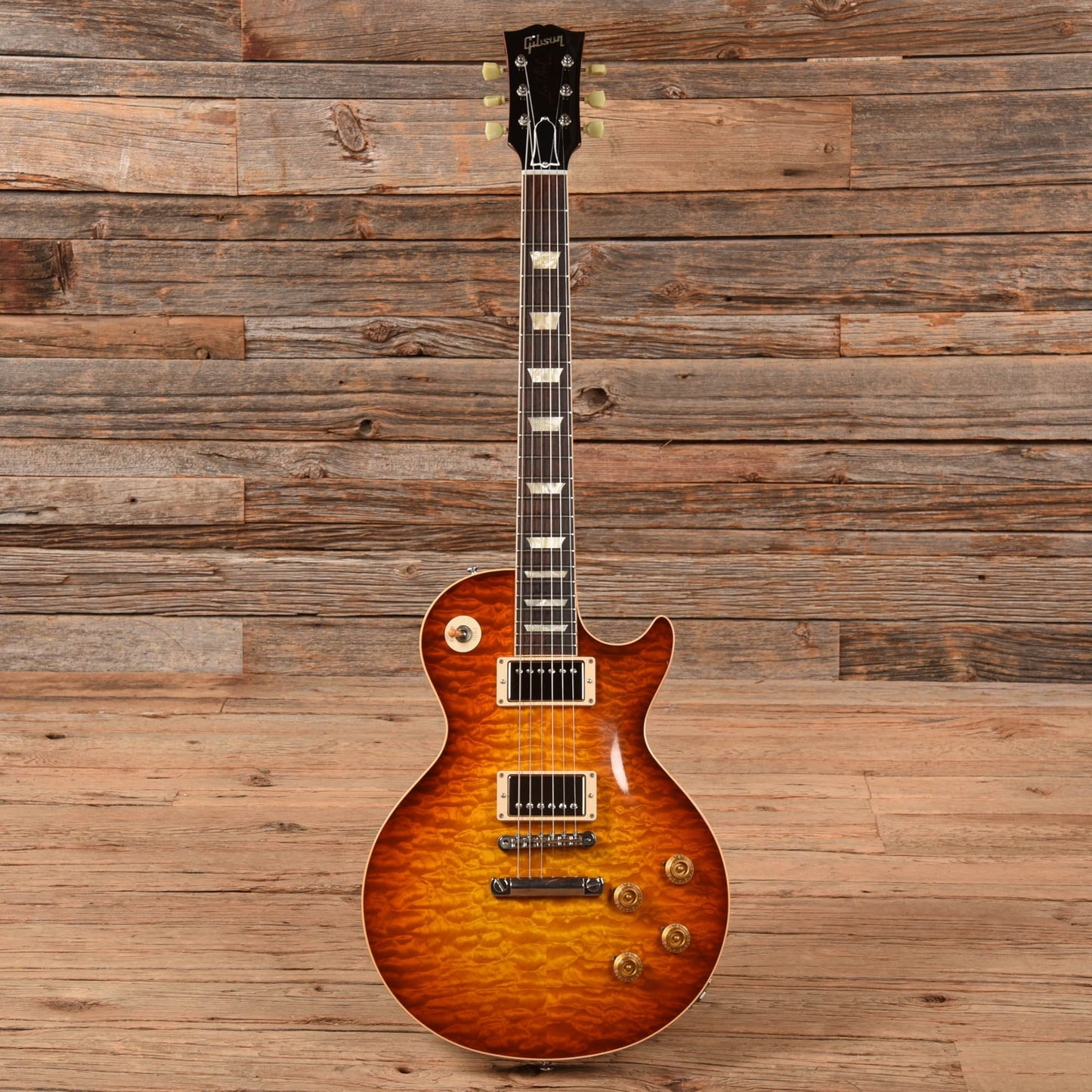 Gibson Custom 59 Les Paul Standard Reissue Quilt Sunburst Electric Guitars / Solid Body