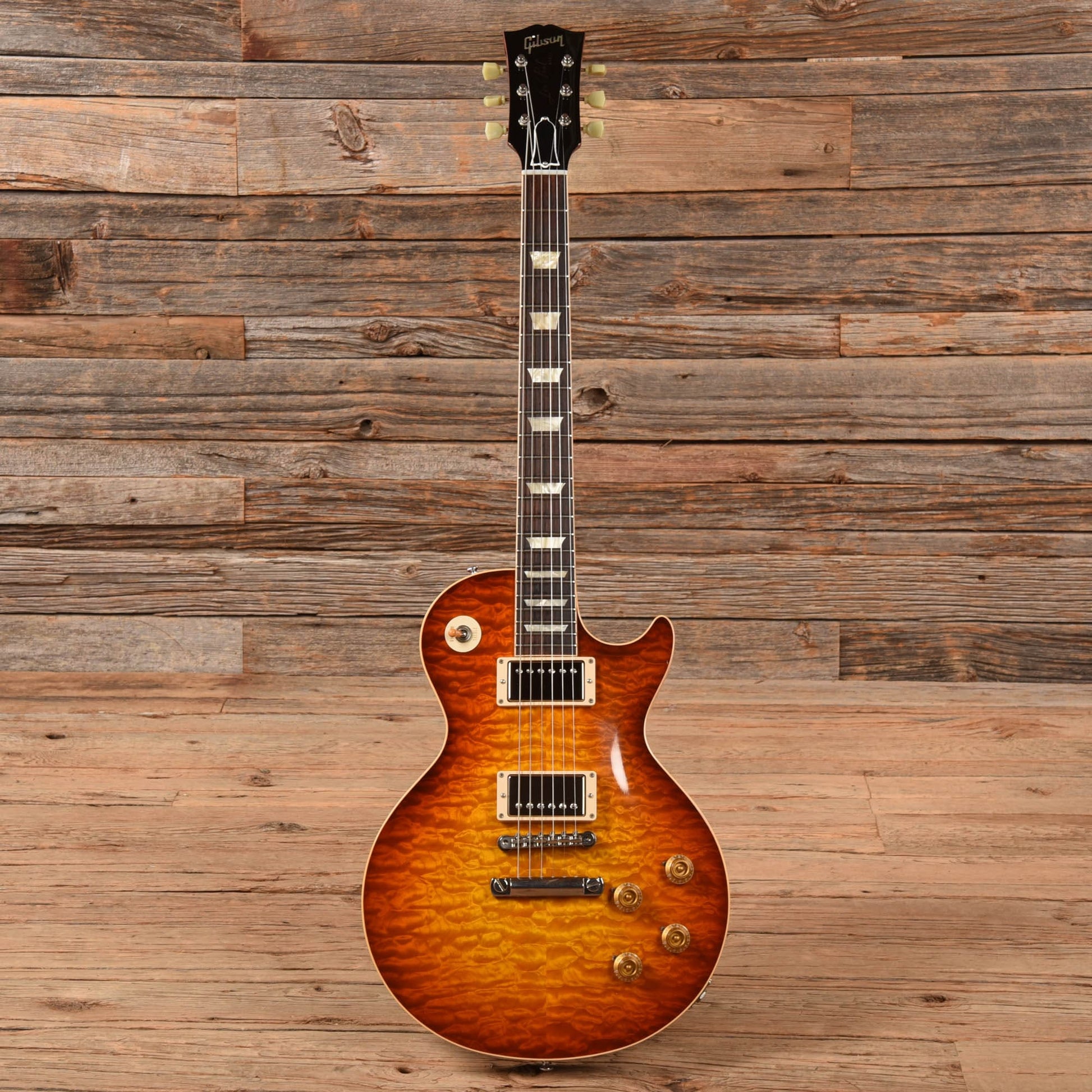 Gibson Custom 59 Les Paul Standard Reissue Quilt Sunburst Electric Guitars / Solid Body