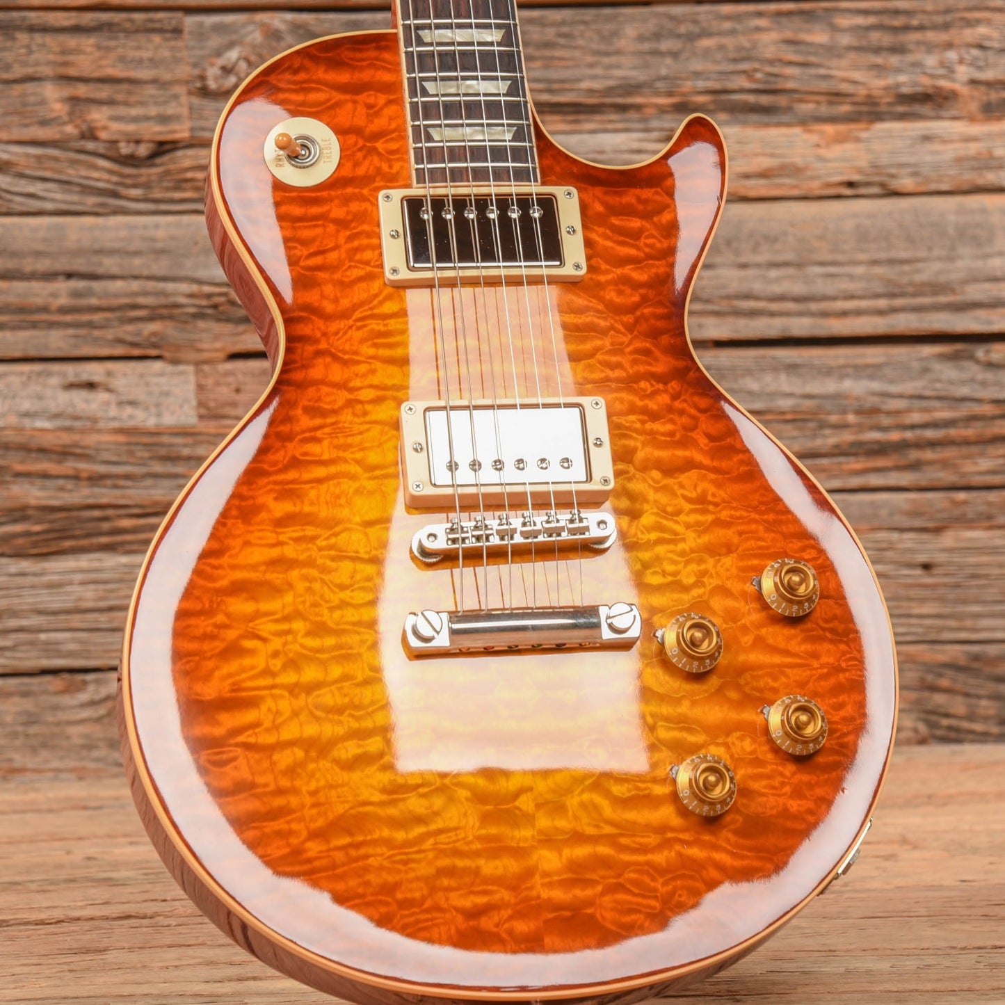 Gibson Custom 59 Les Paul Standard Reissue Quilt Sunburst Electric Guitars / Solid Body
