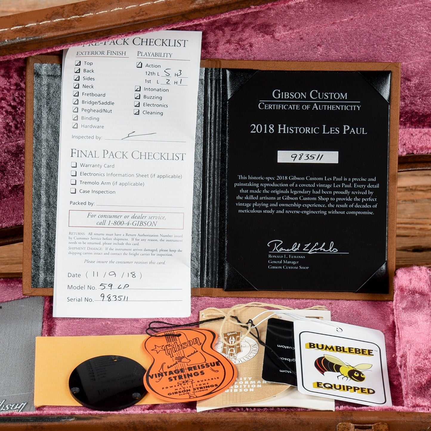 Gibson Custom '59 Les Paul Standard Reissue "Stinger" Custom Order Sunburst 2018 Electric Guitars / Solid Body