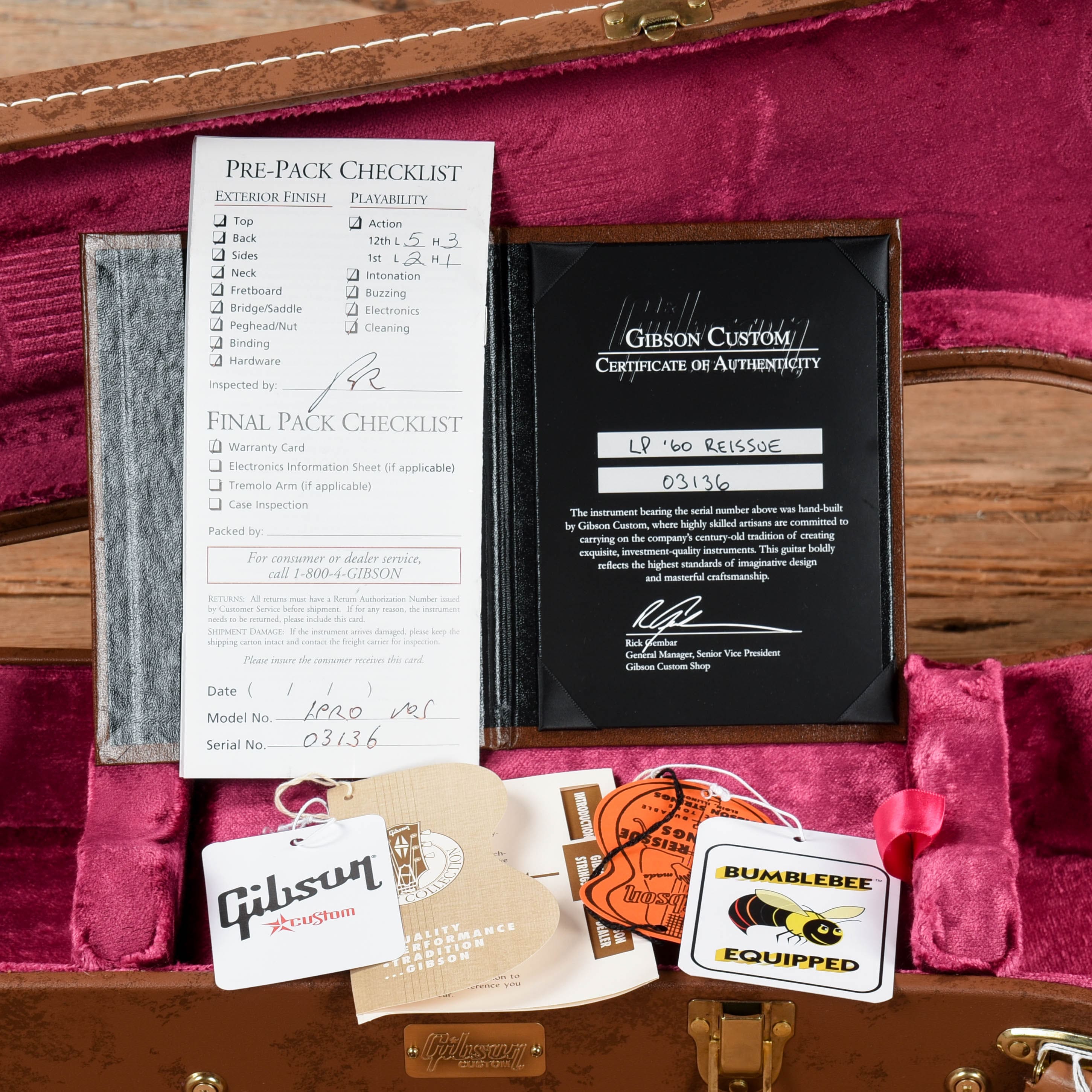 Gibson Custom '60 Les Paul Standard Reissue Cherry Sunburst 2013 Electric Guitars / Solid Body