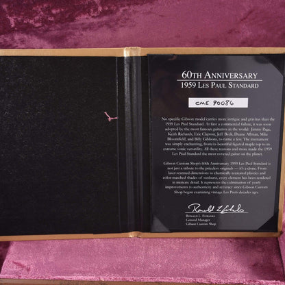 Gibson Custom 60th Anniversary 1959 Les Paul Standard Amber VOS Electric Guitars / Solid Body