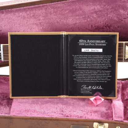 Gibson Custom 60th Anniversary 1959 Les Paul Standard "CME Spec" Amber VOS Electric Guitars / Solid Body