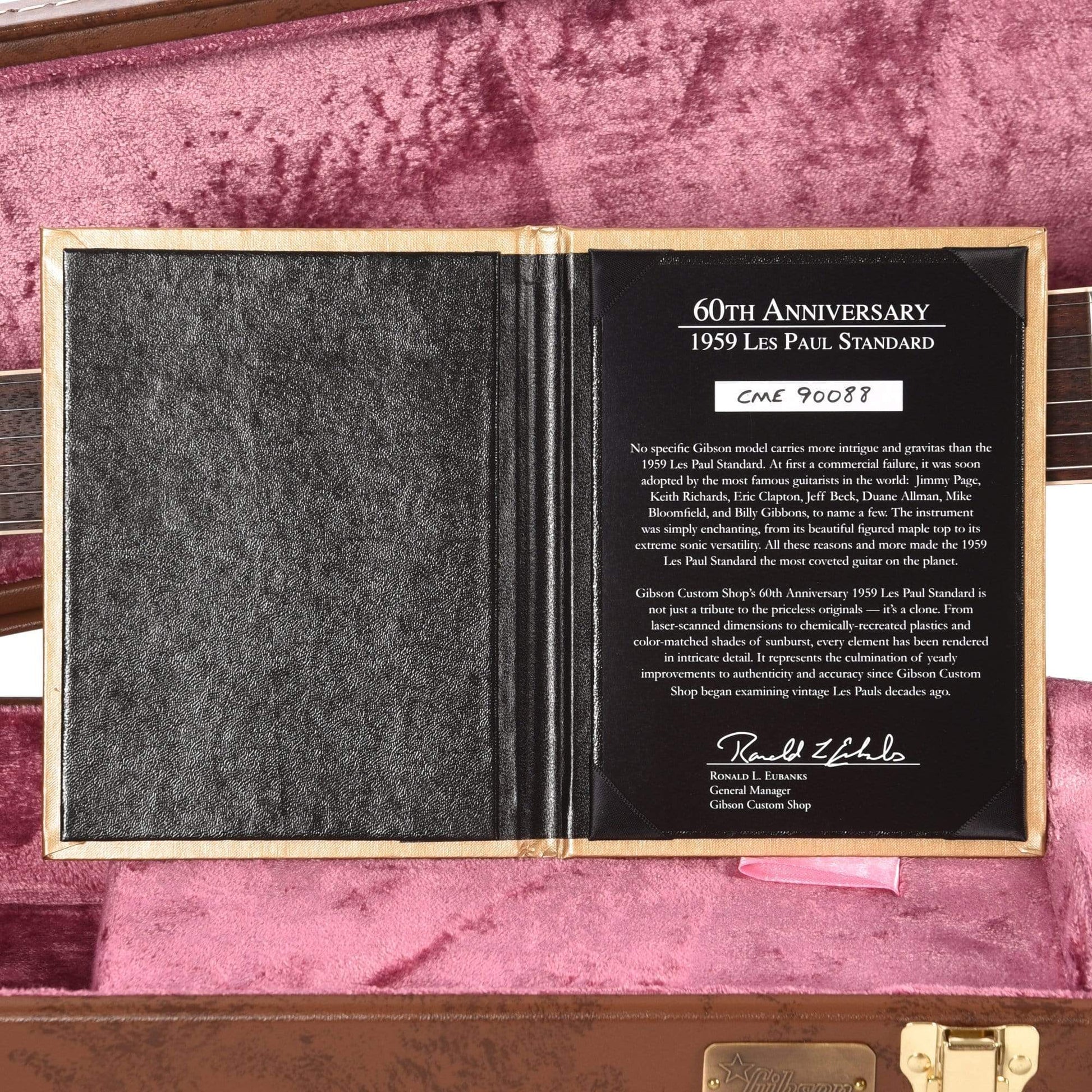 Gibson Custom 60th Anniversary 1959 Les Paul Standard "CME Spec" Cherry Tea Burst VOS Electric Guitars / Solid Body