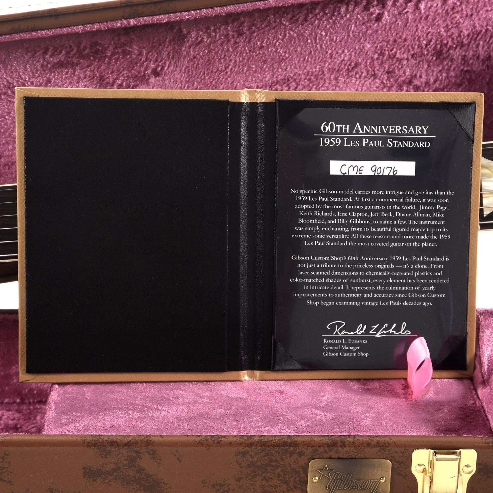 Gibson Custom 60th Anniversary 1959 Les Paul Standard "CME Spec" Kindred Burst Fade VOS Electric Guitars / Solid Body