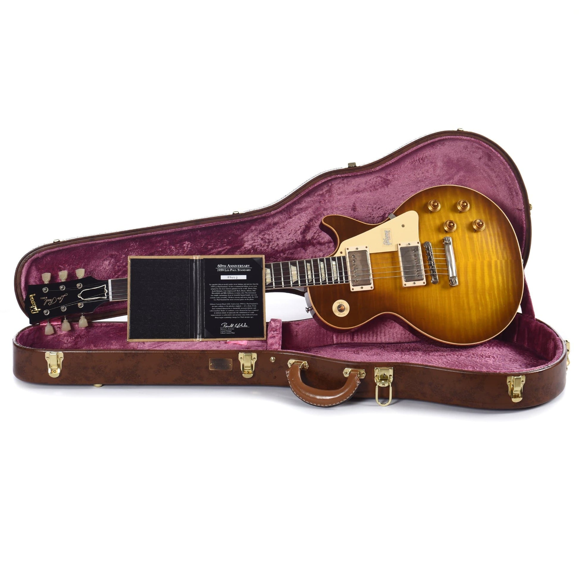Gibson Custom 60th Anniversary 1959 Les Paul Standard Green Lemon Fade VOS Electric Guitars / Solid Body
