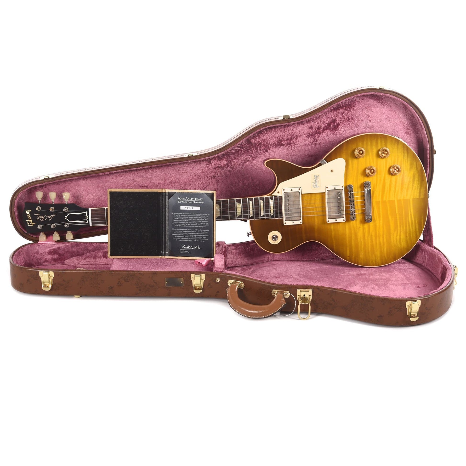 Gibson Custom 60th Anniversary 1959 Les Paul Standard Green Lemon Fade VOS Electric Guitars / Solid Body
