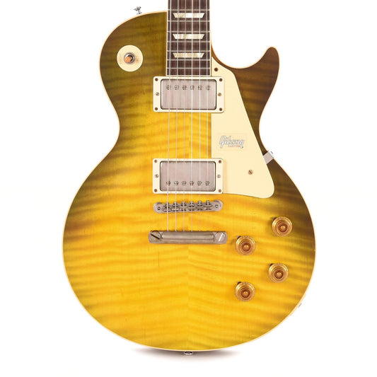 Gibson Custom 60th Anniversary 1959 Les Paul Standard Reissue Light Green Lemon Fade VOS Electric Guitars / Solid Body