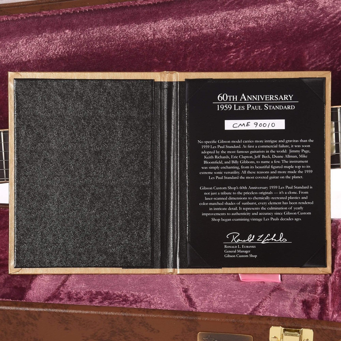 Gibson Custom 60th Anniversary 1959 Les Paul Standard Royal Tea Burst Gloss Electric Guitars / Solid Body