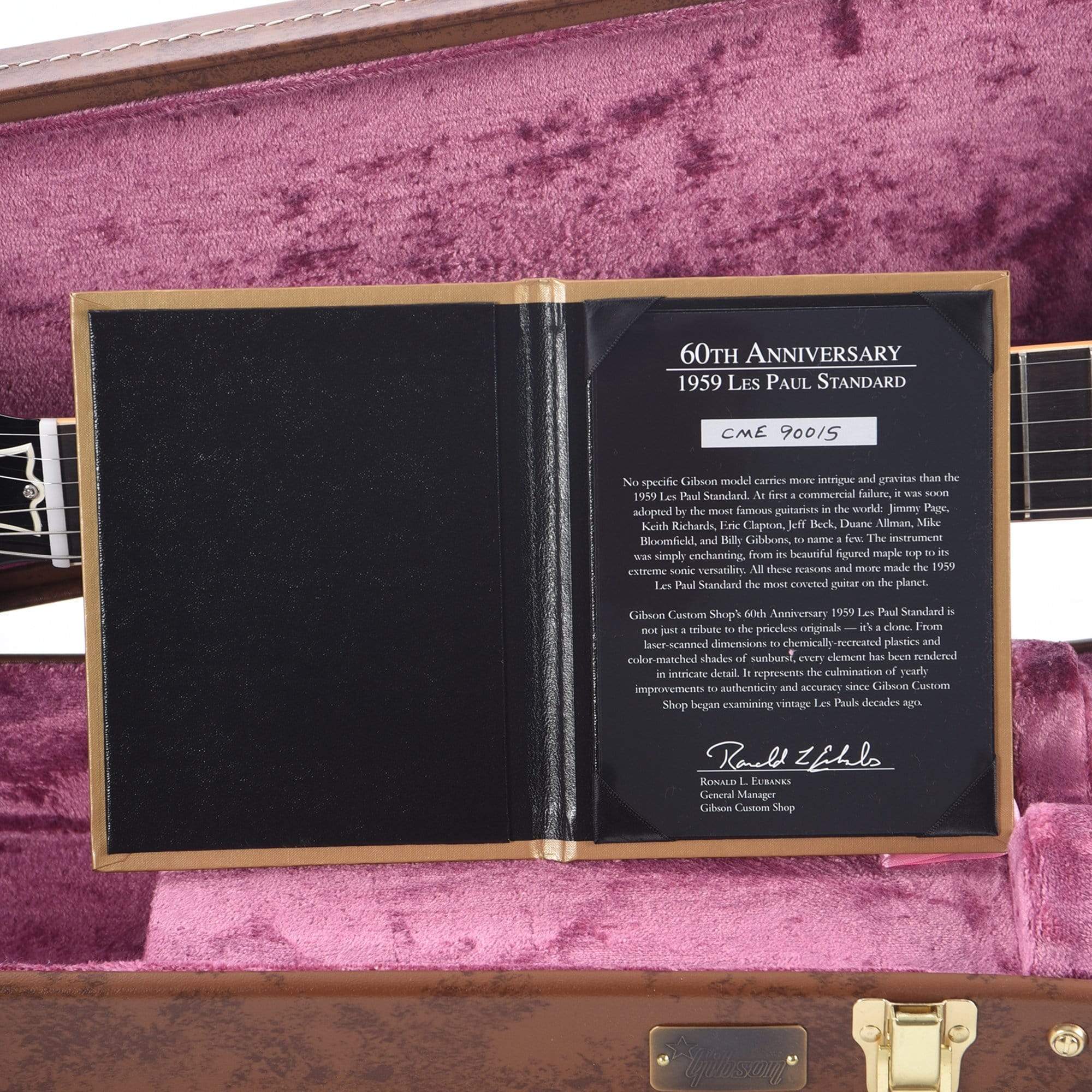 Gibson Custom 60th Anniversary 1959 Les Paul Standard Royal Tea Burst Gloss Electric Guitars / Solid Body