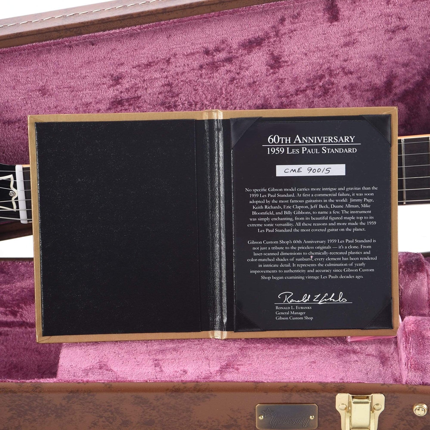 Gibson Custom 60th Anniversary 1959 Les Paul Standard Royal Tea Burst Gloss Electric Guitars / Solid Body