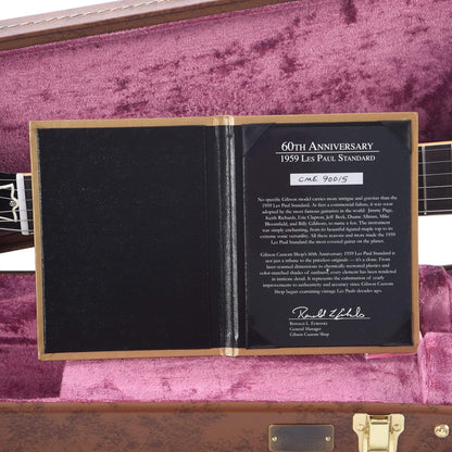 Gibson Custom 60th Anniversary 1959 Les Paul Standard Royal Tea Burst Gloss Electric Guitars / Solid Body