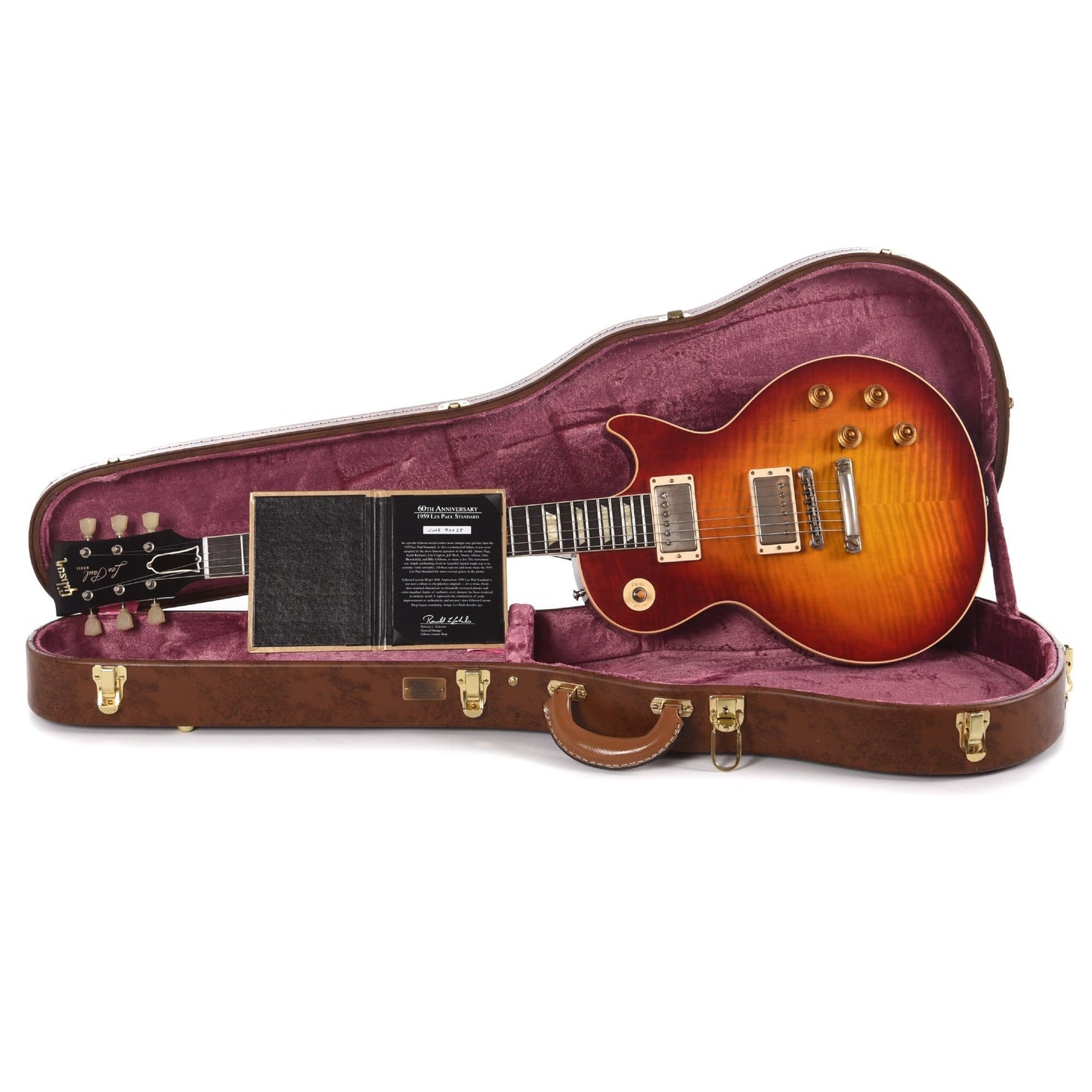 Gibson Custom 60th Anniversary 1959 Les Paul Standard Royal Tea Burst Gloss Electric Guitars / Solid Body